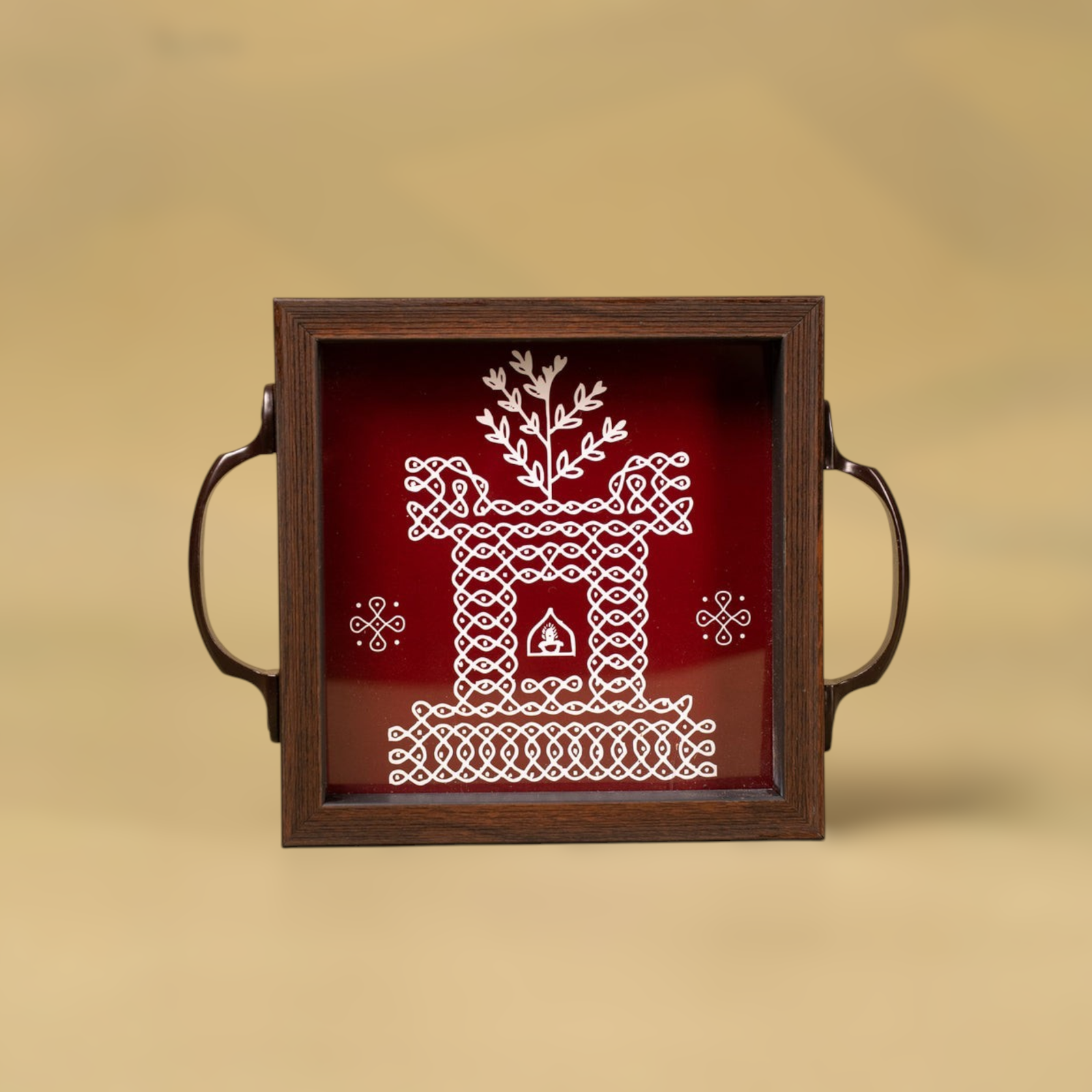 Velora Elise Ethnic Wooden Serving Tray