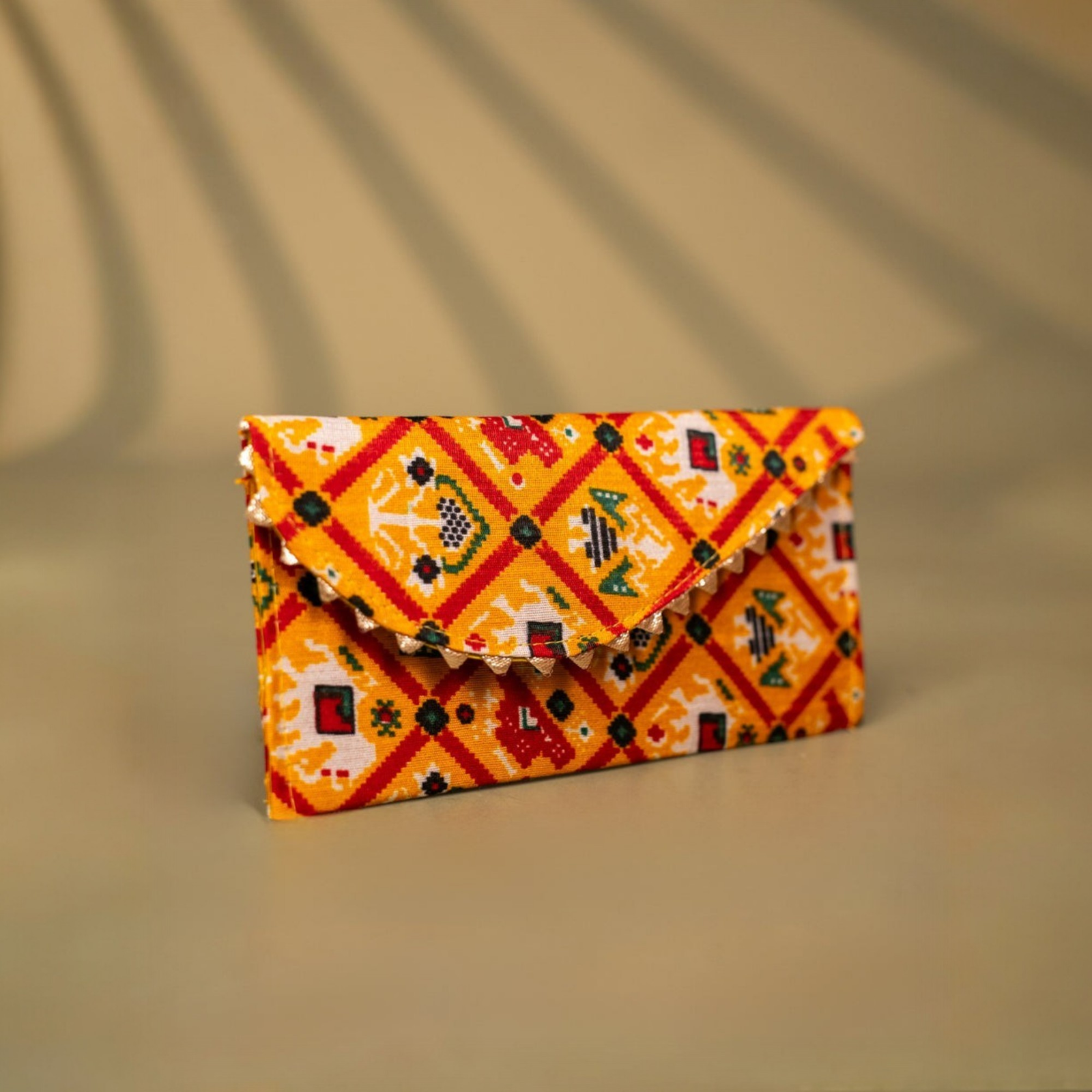 Velora Elise Indigo Heritage Designer Clutch