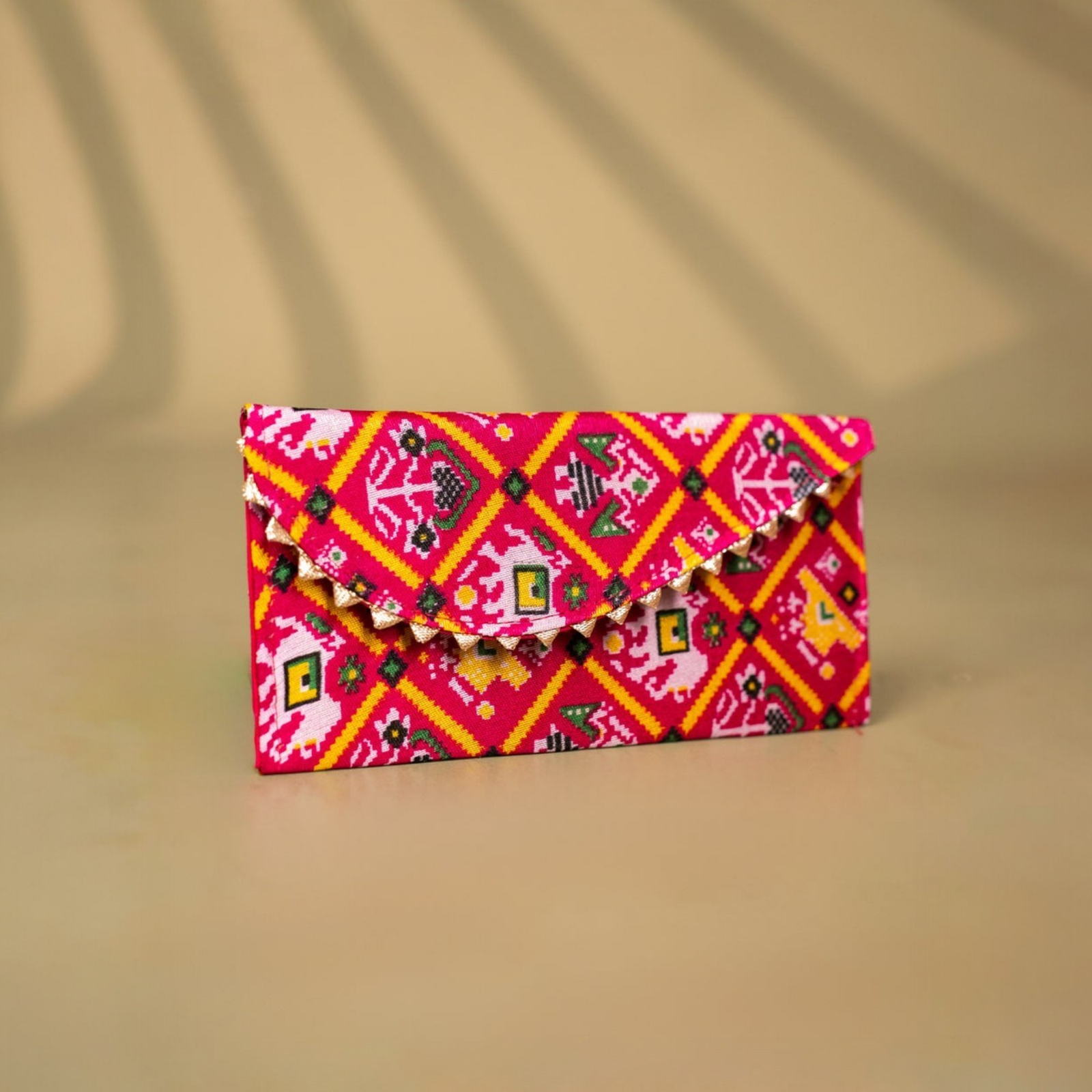 Velora Elise Indigo Heritage Designer Clutch