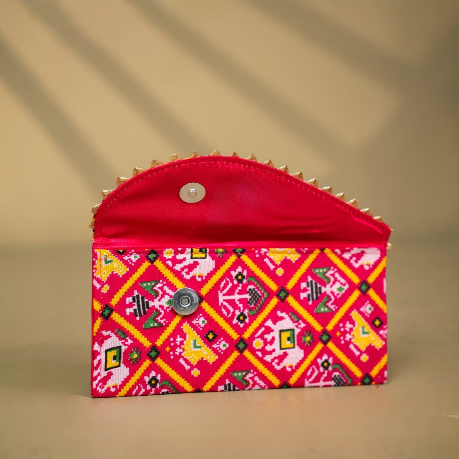 Velora Elise Indigo Heritage Designer Clutch