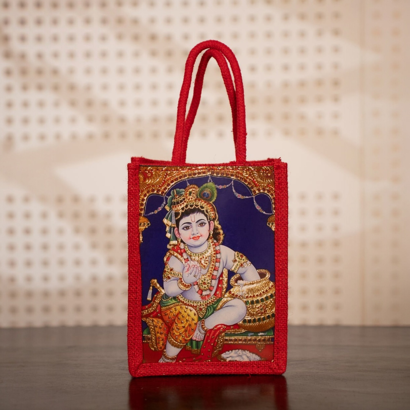 Velora Elise Divine Krishna Jute Gift Bag