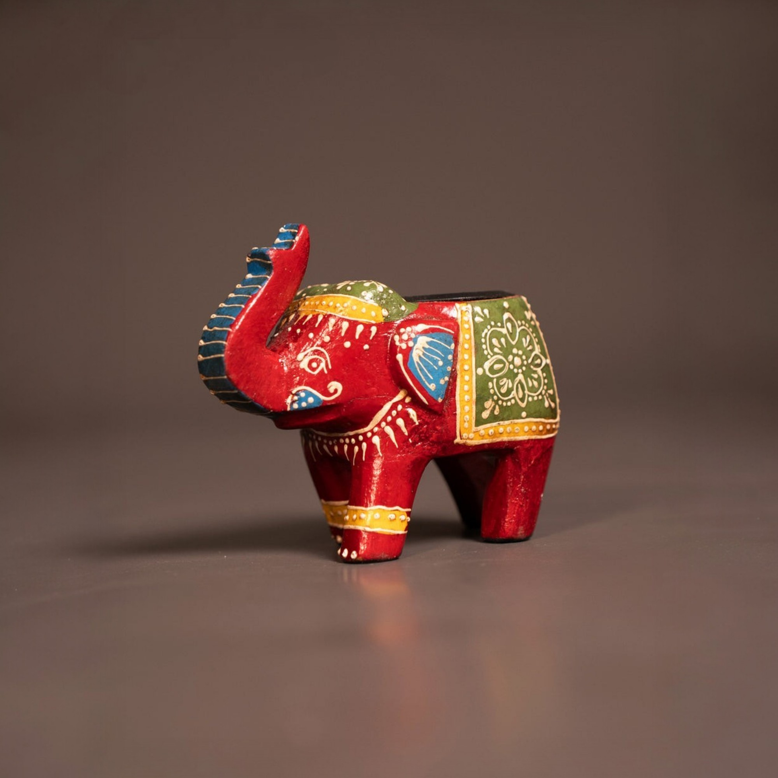 Velora Elise Royal Elephant Handcrafted Decor Holder