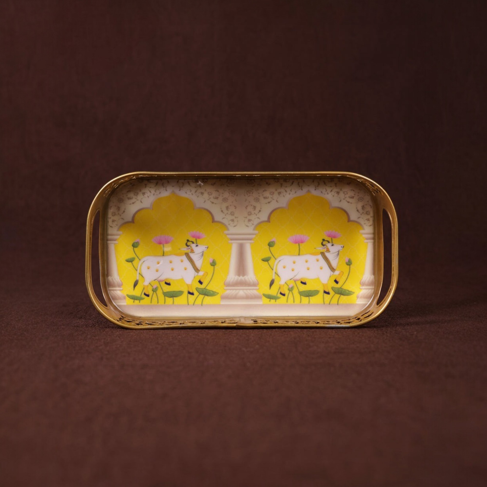 Velora Elise Regal Heritage Metal Serving Tray