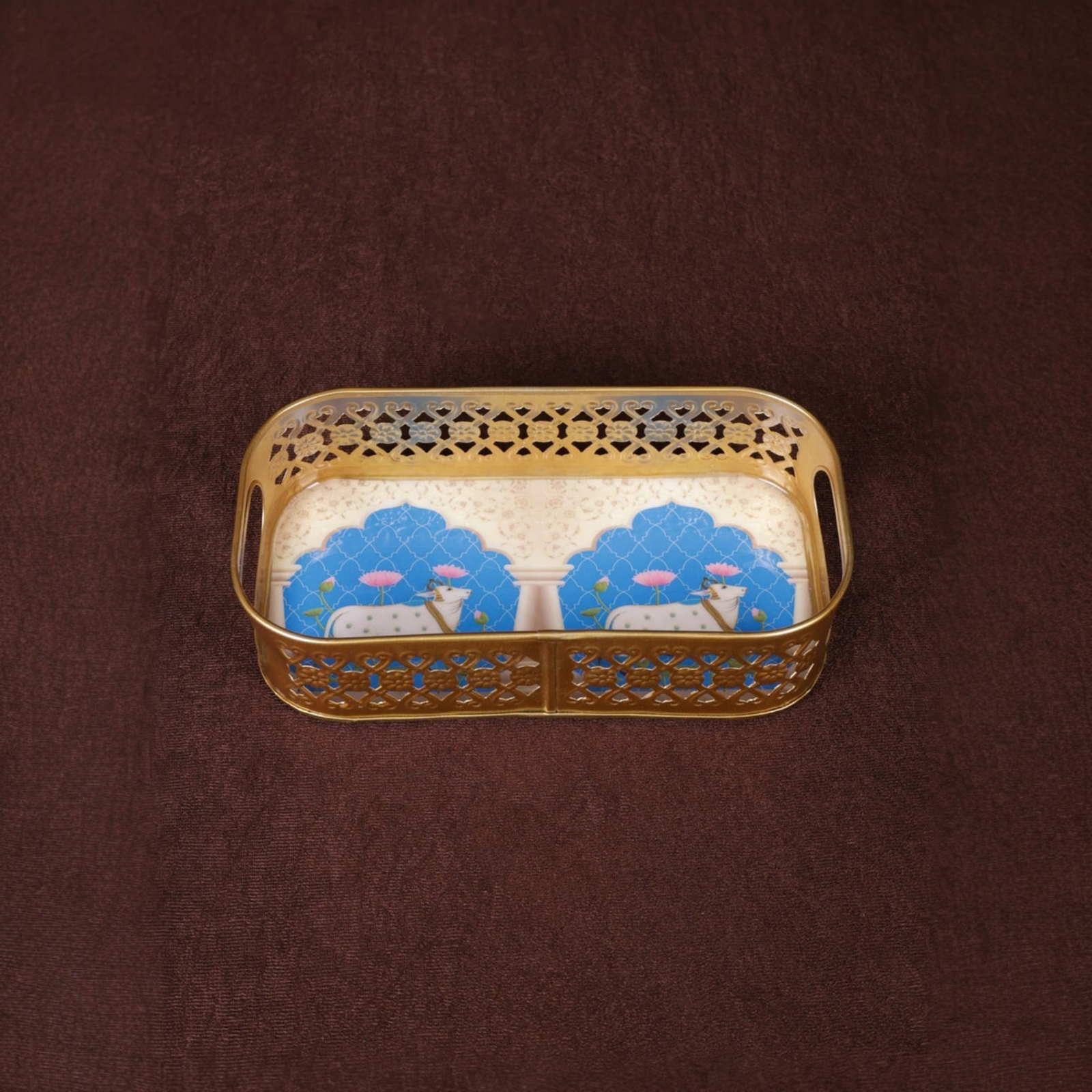 Velora Elise Regal Heritage Metal Serving Tray