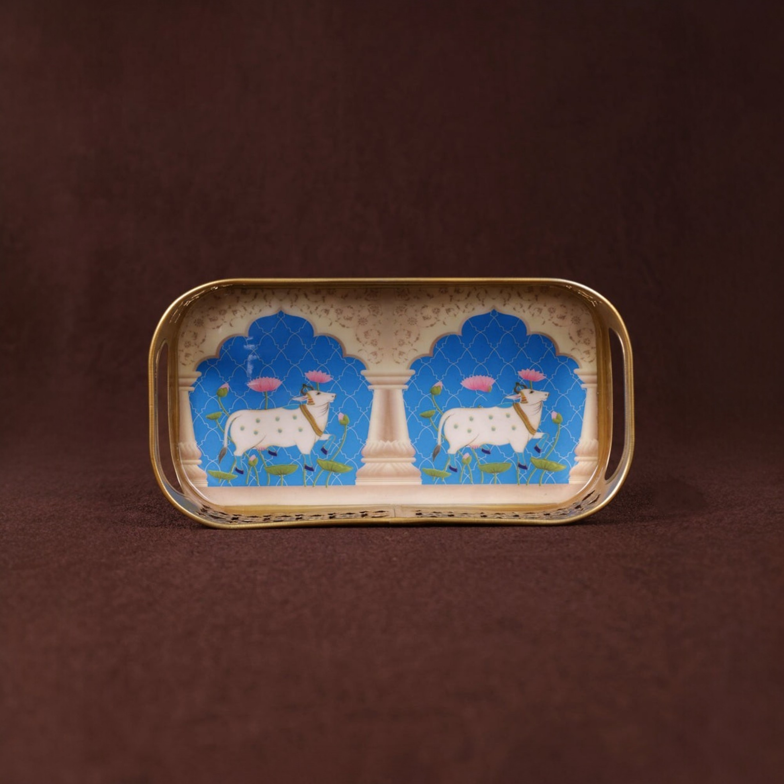 Velora Elise Regal Heritage Metal Serving Tray