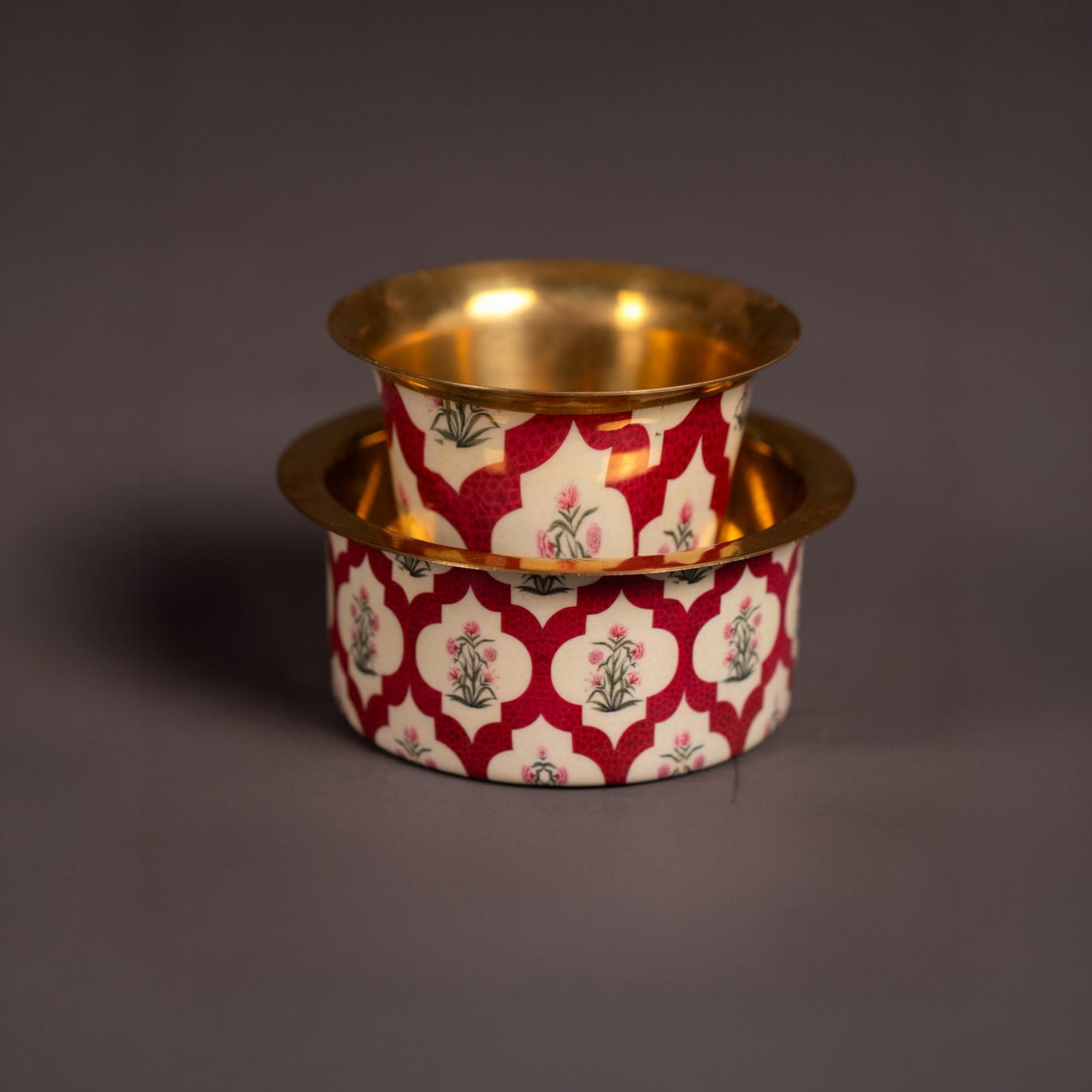 Velora Elise Royal Meenakari Brass Cup Set
