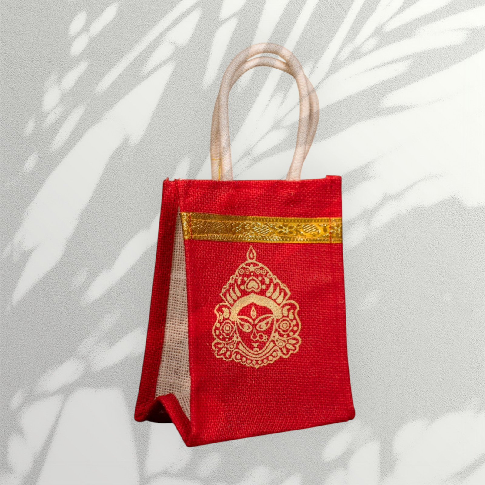 Velora Elise Divine Durga Premium Jute Gift Bag