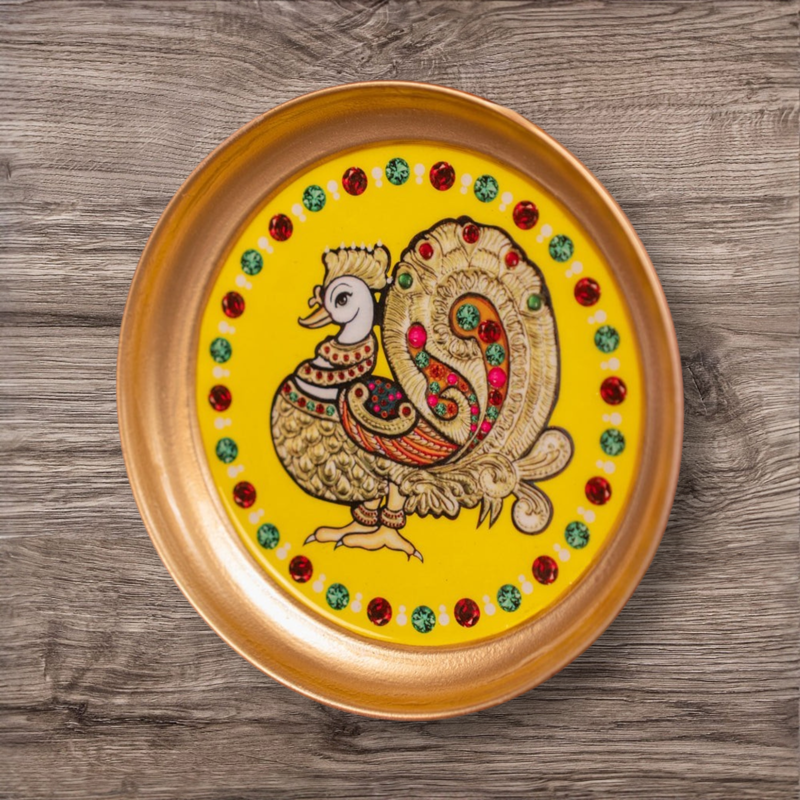 Velora Elise Royal Peacock Decorative Serving Tray