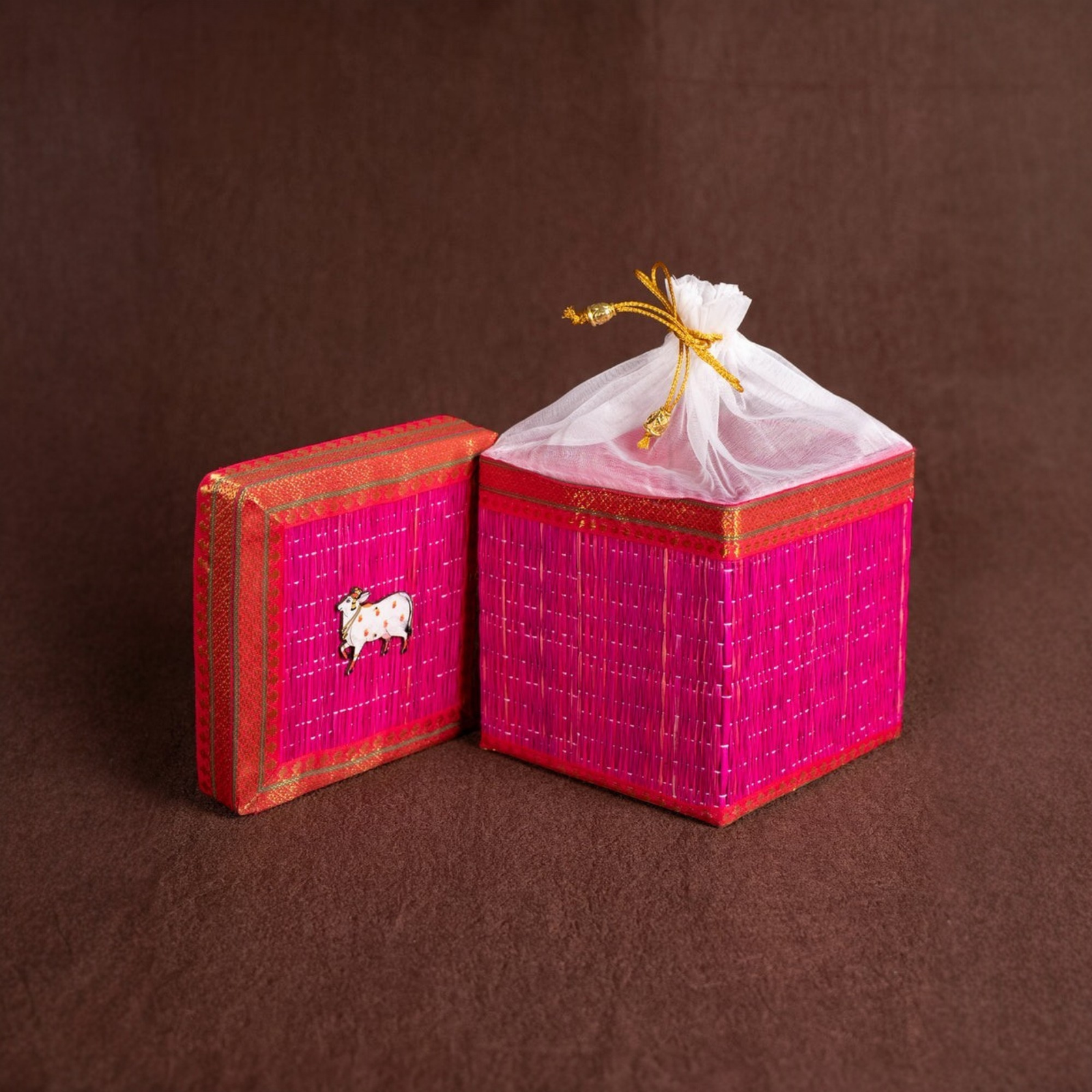 Velora Elise Traditional Handwoven Gift Storage Box