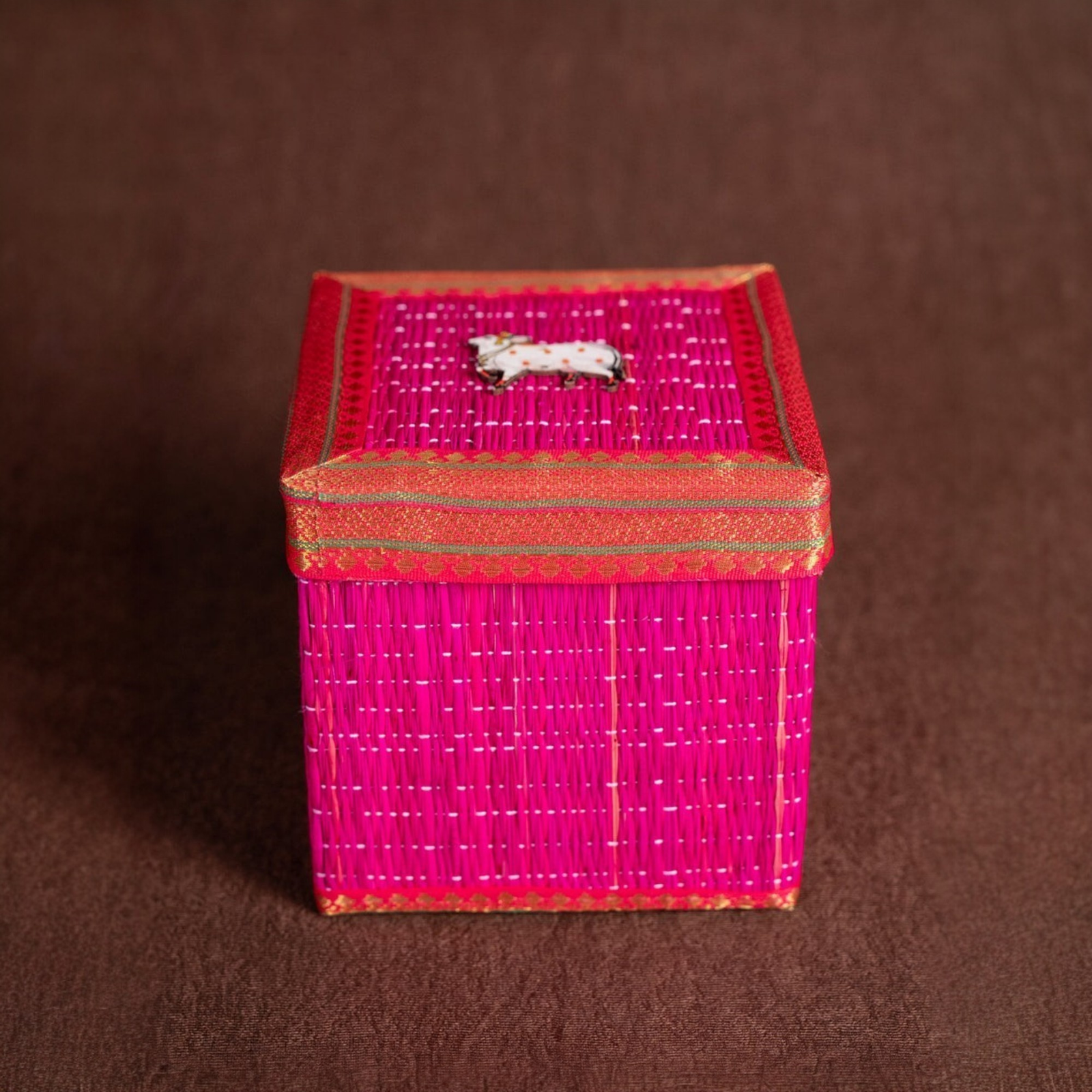 Velora Elise Traditional Handwoven Gift Storage Box
