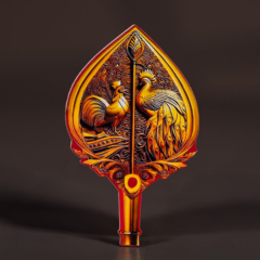 Sacred Vel with Peacock Design Decorative Spiritual Showpiece