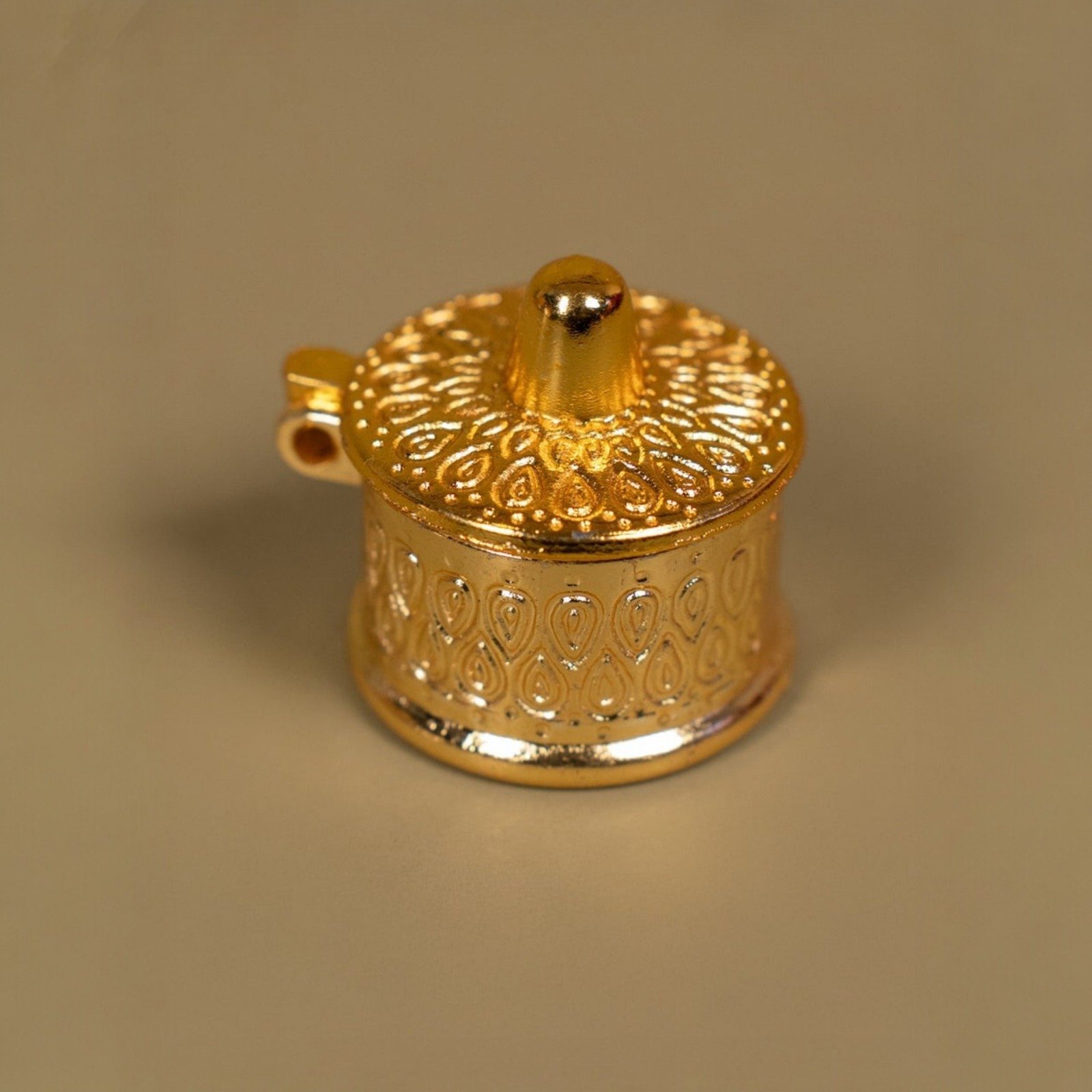Ornate Golden Kumkum Container