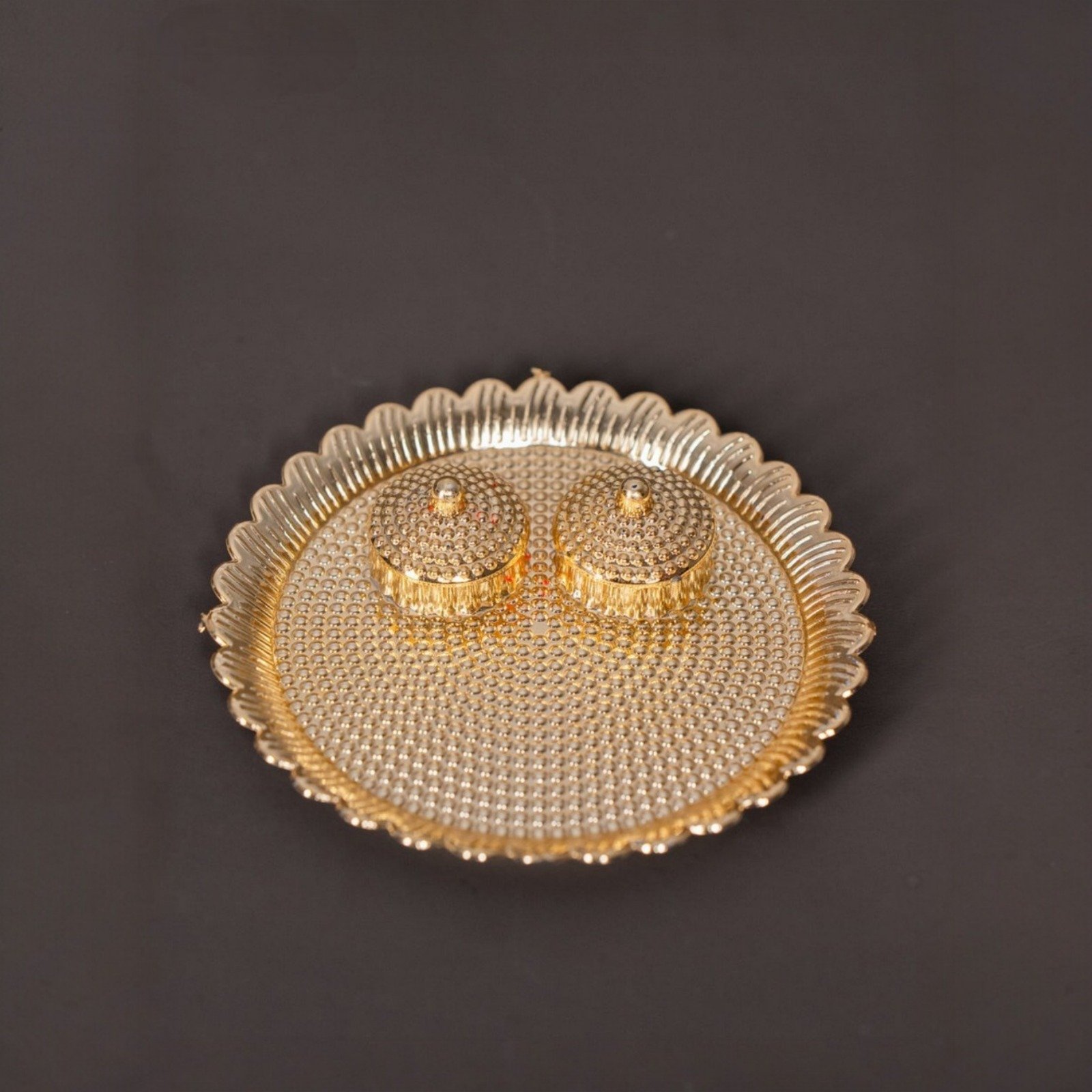 Traditional Haldi Kumkum Pooja Thali Set