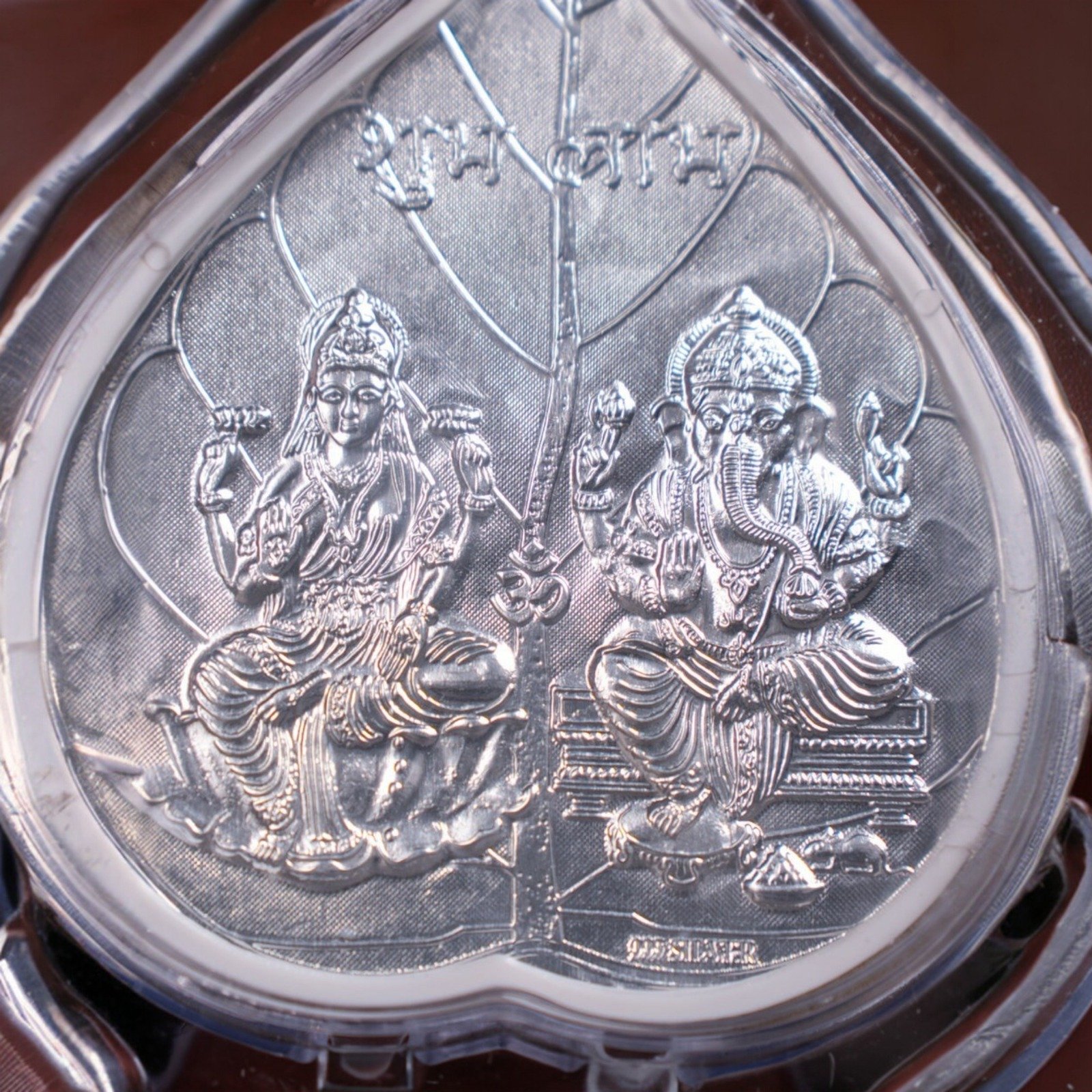 Lakshmi & Ganesha Silver Blessing Coin