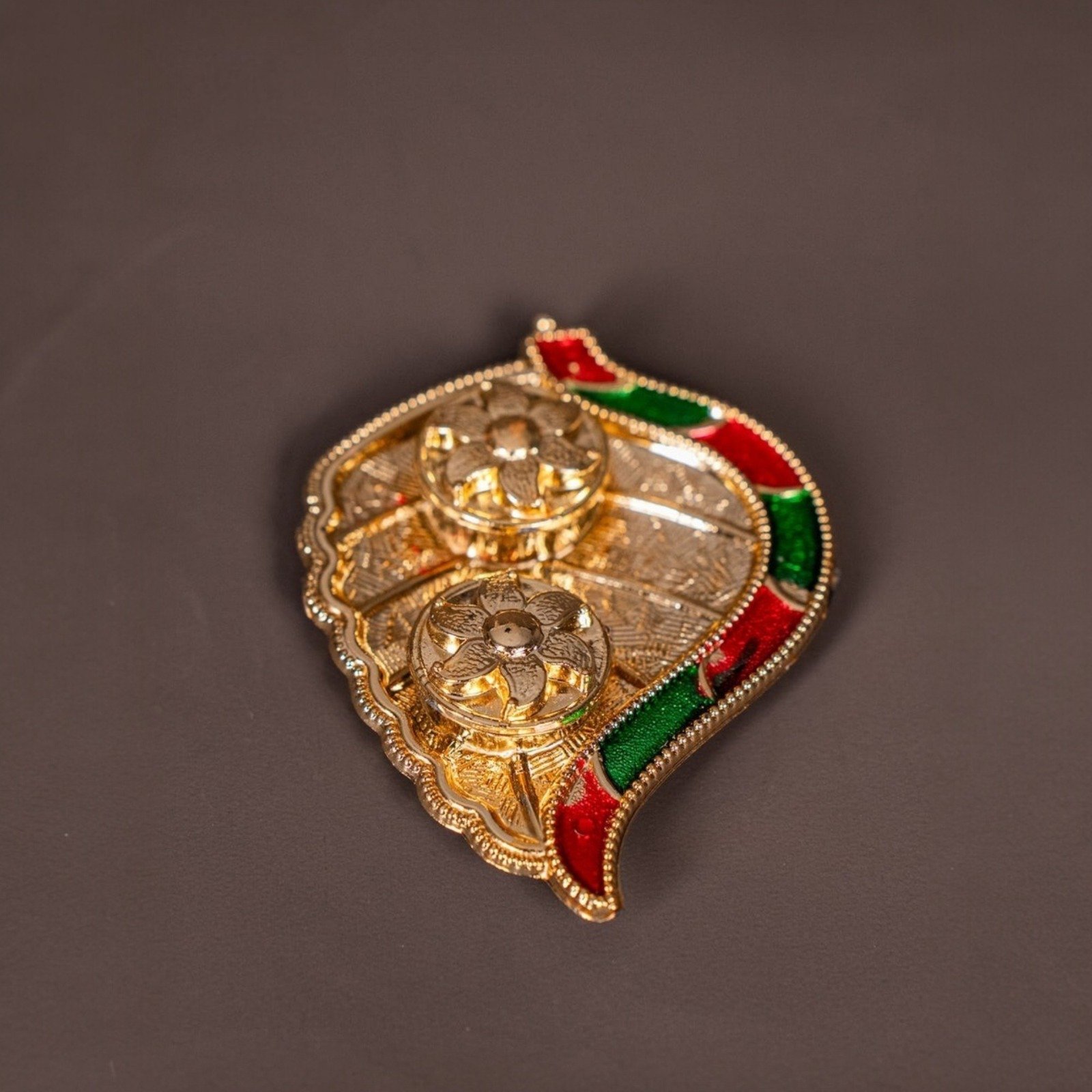 Ornate Kumkum & Turmeric Ritual Tray