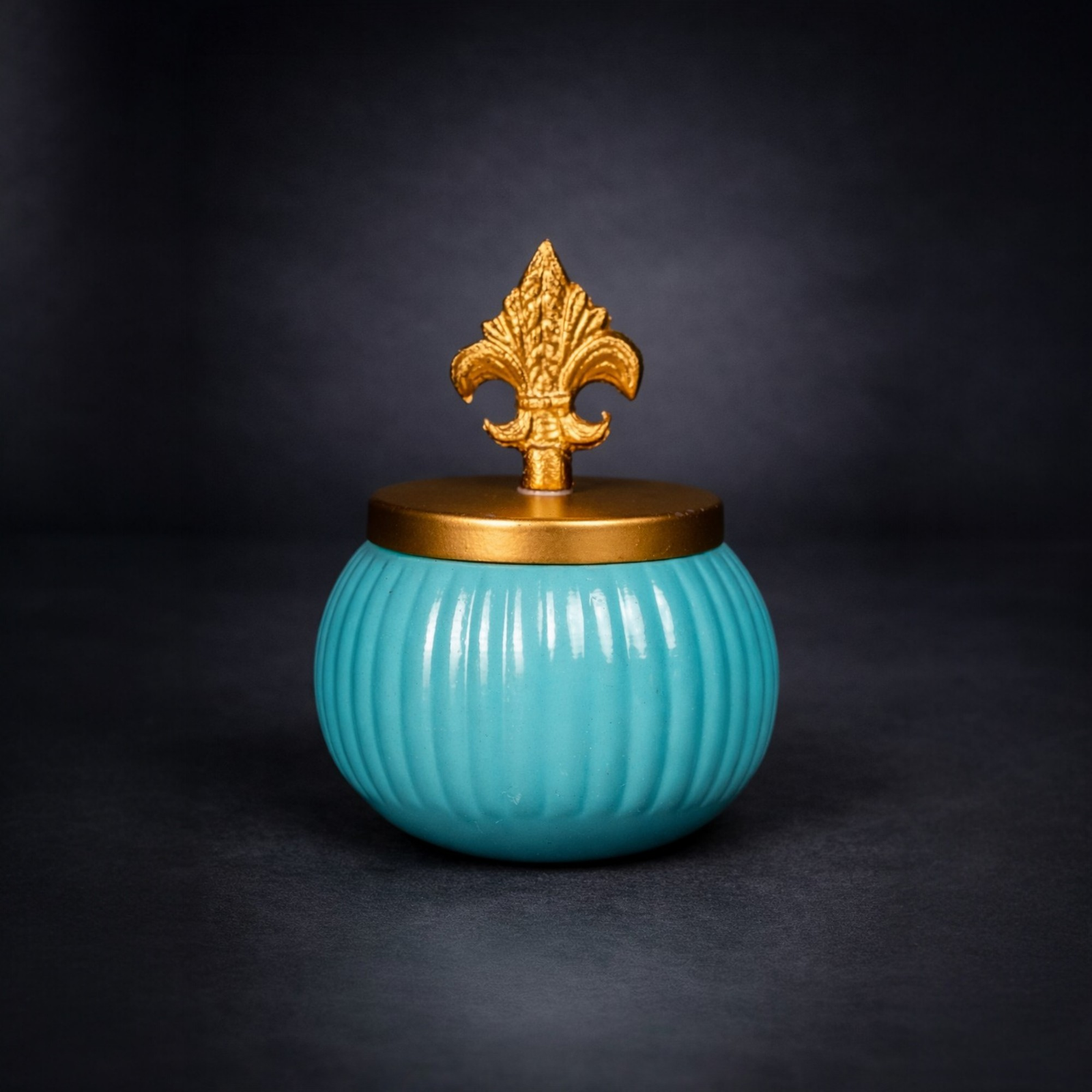 Velora Elise Royal Azure Storage Jar