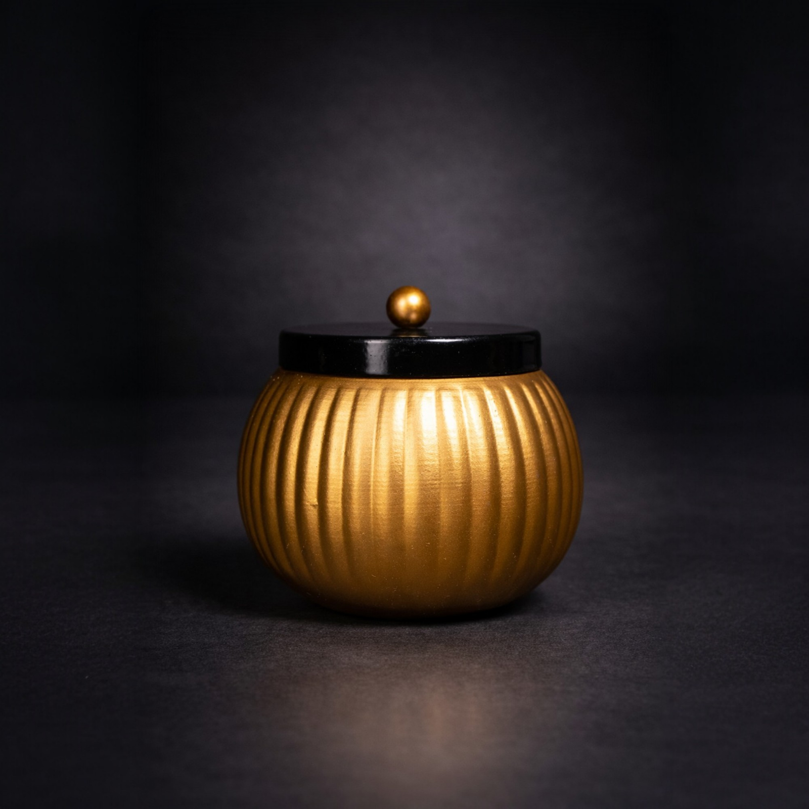 Velora Elise Golden Aura Storage Jar