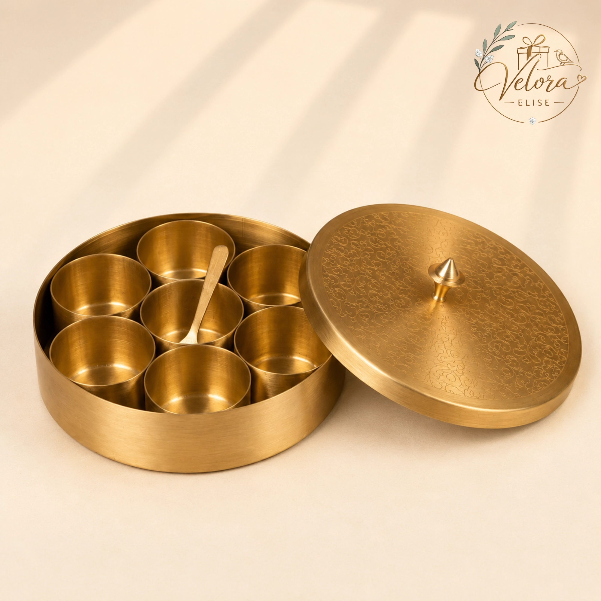 Brass Masala Box