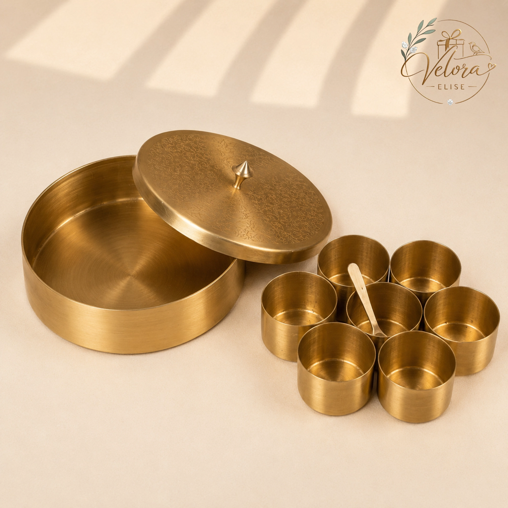 Brass Masala Box
