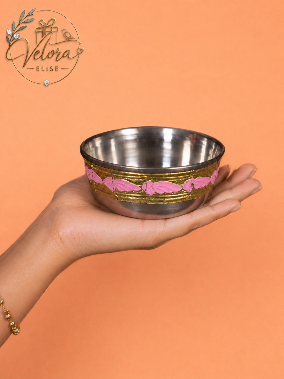 Pink Meenakari Katori