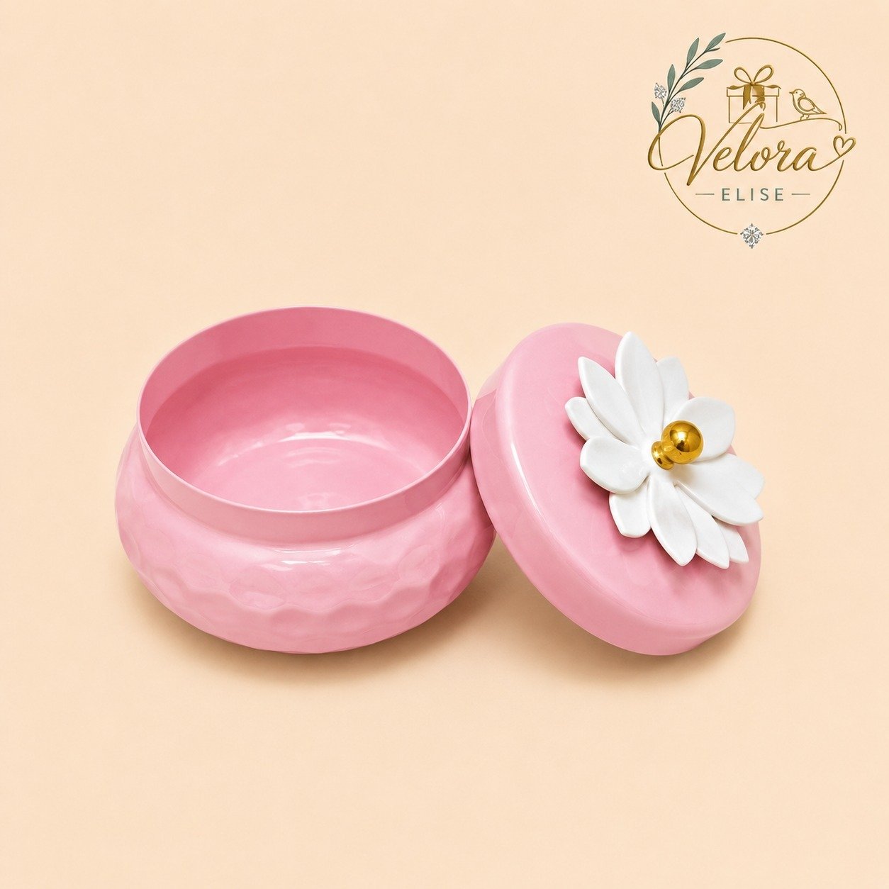 Bella Bloom Pink Jar