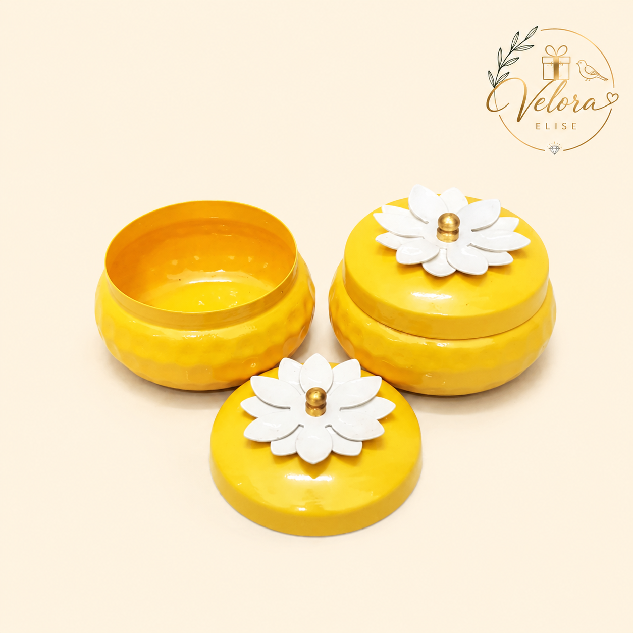 Bella Bloom Yellow Jar