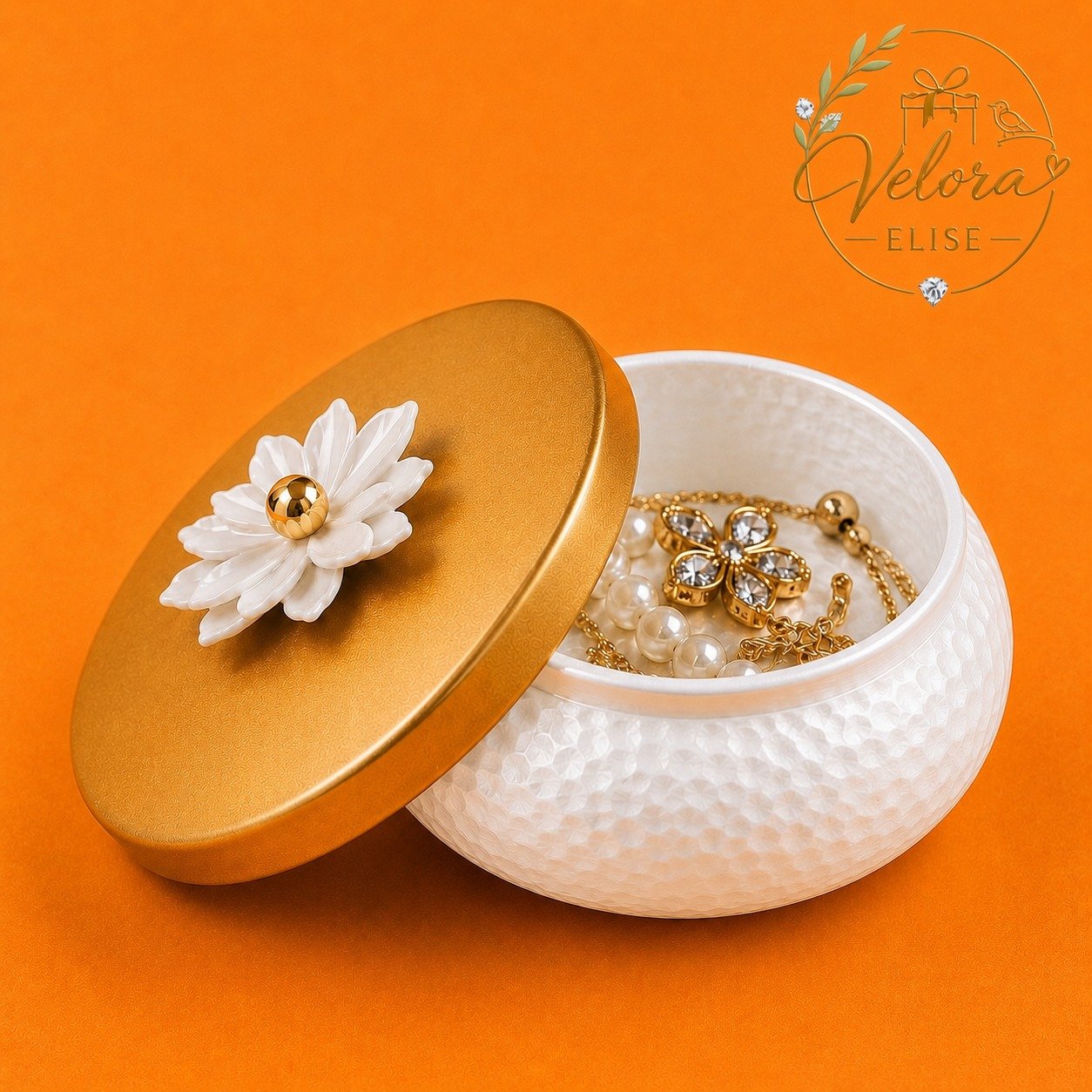 Bella Royale Blossom Jar (7x7) Inches