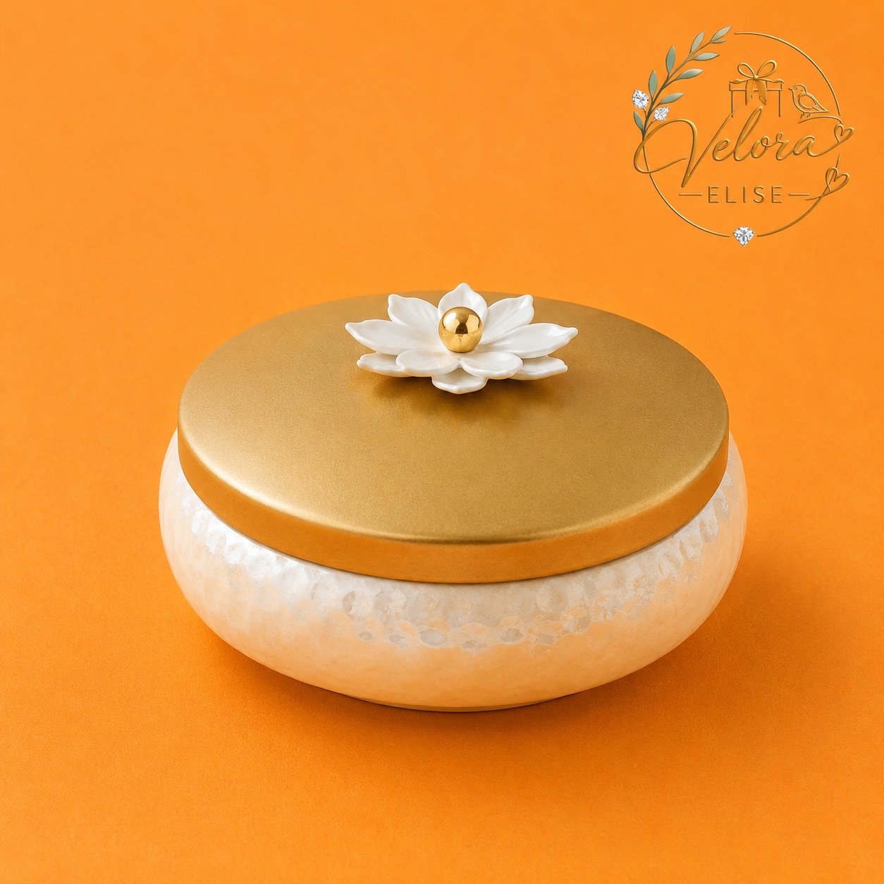 Bella Royale Blossom Jar (7x7) Inches