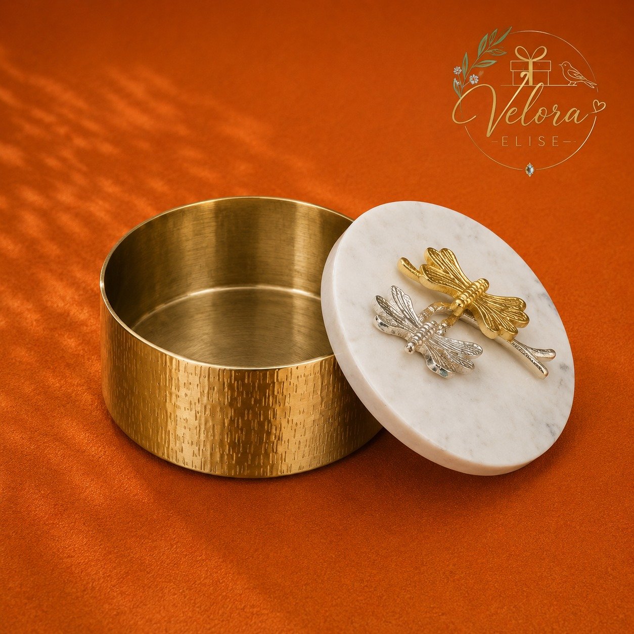 Silver & Gold Dragonfly Duo Gift Box