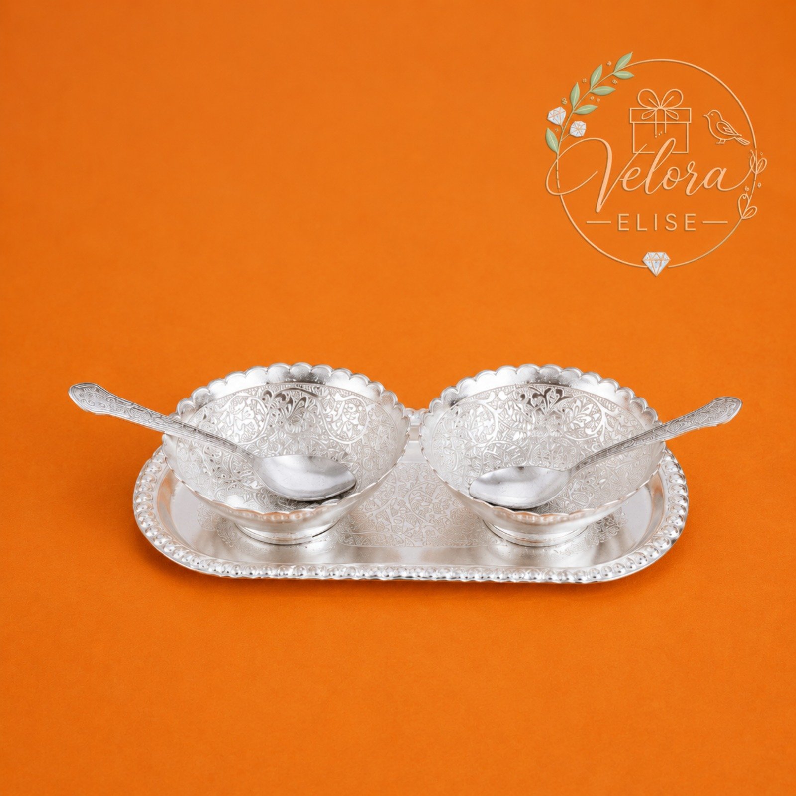 Royal Silver Duo Bowl Gift Set