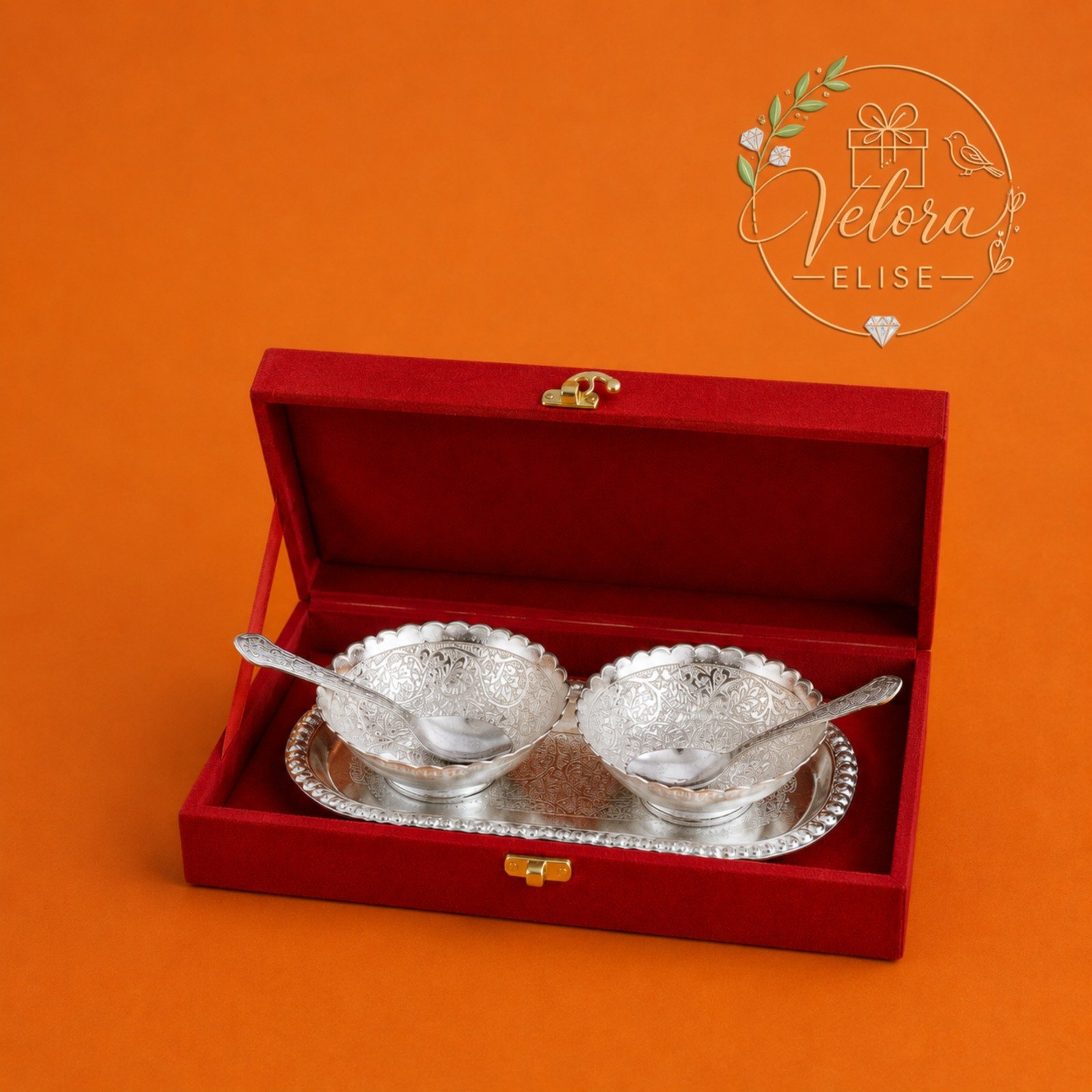 Royal Silver Duo Bowl Gift Set