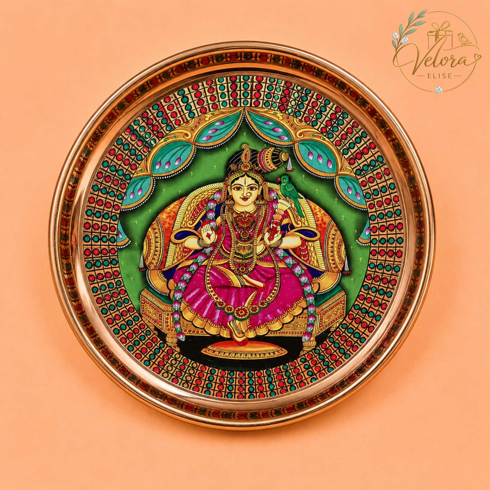 Divine Meenakshi Pooja Plate