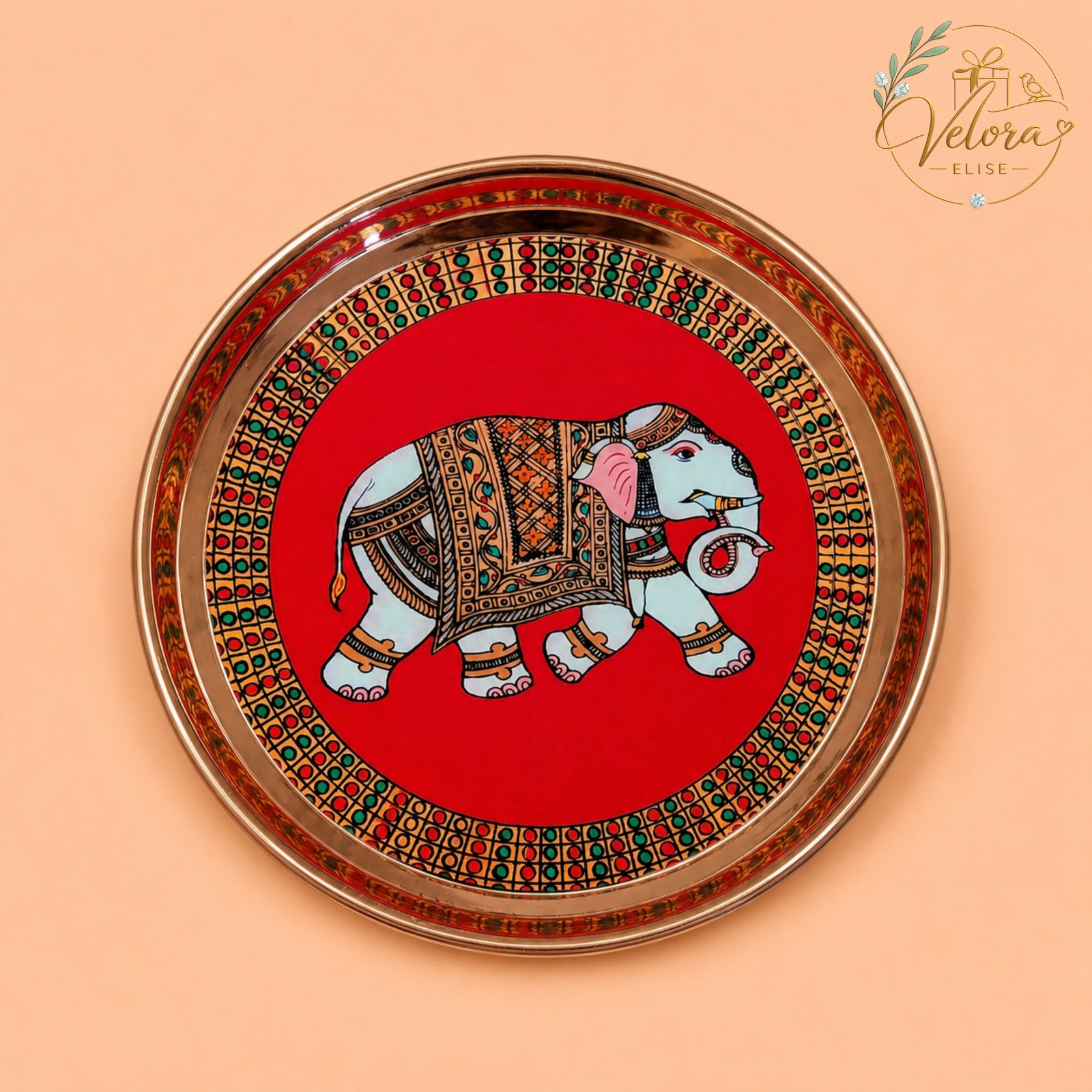 Royal Elephant Art Plate