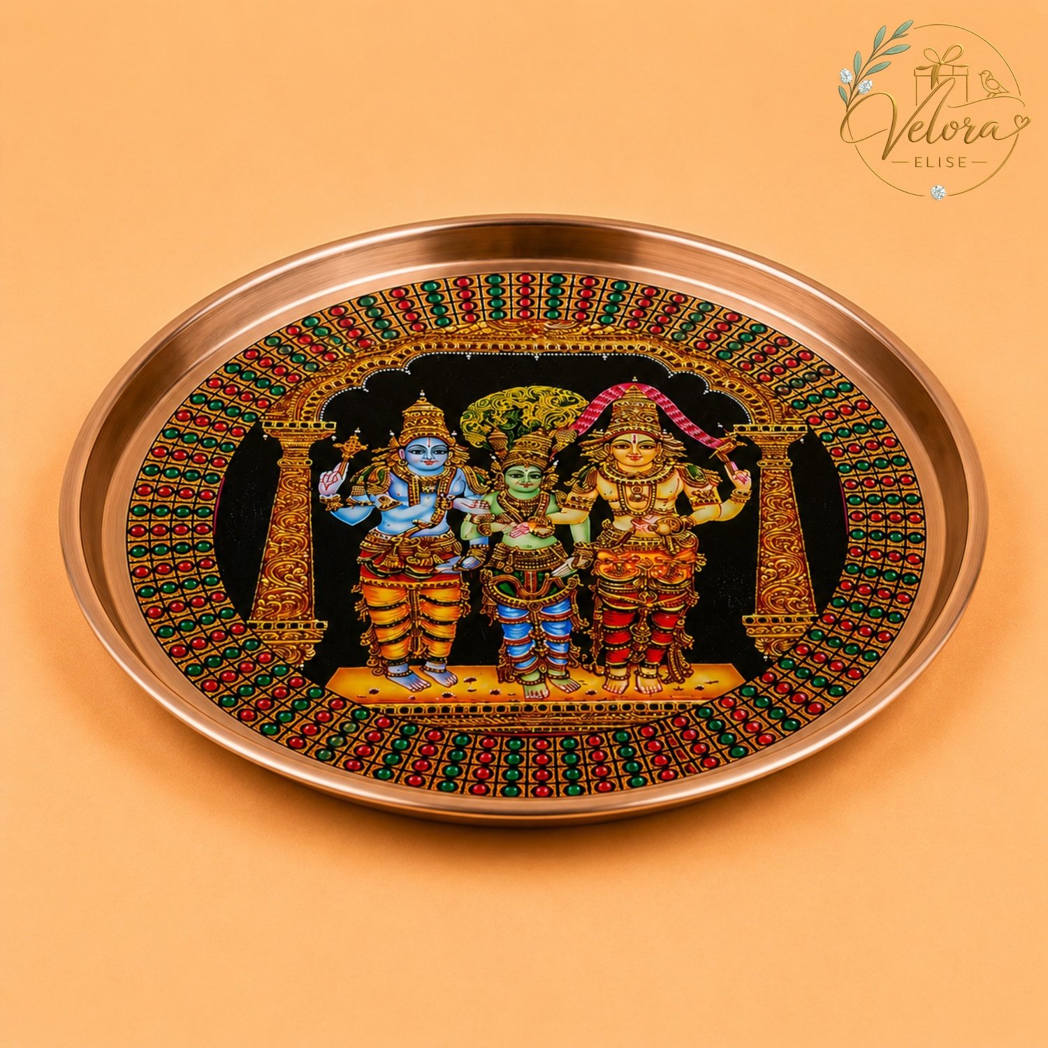 Sacred Murugan Art Plate