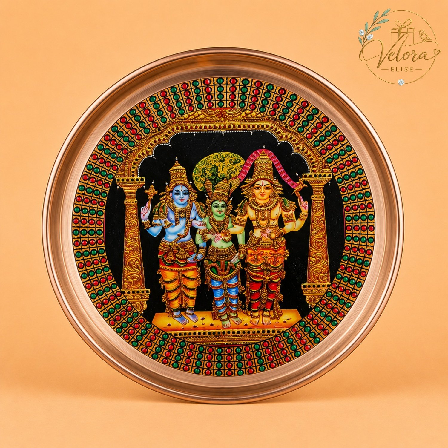 Sacred Murugan Art Plate