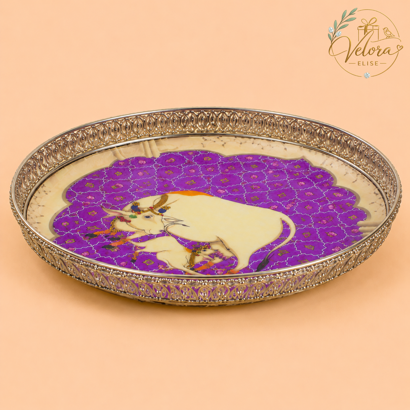 Pichwai Serving Tray