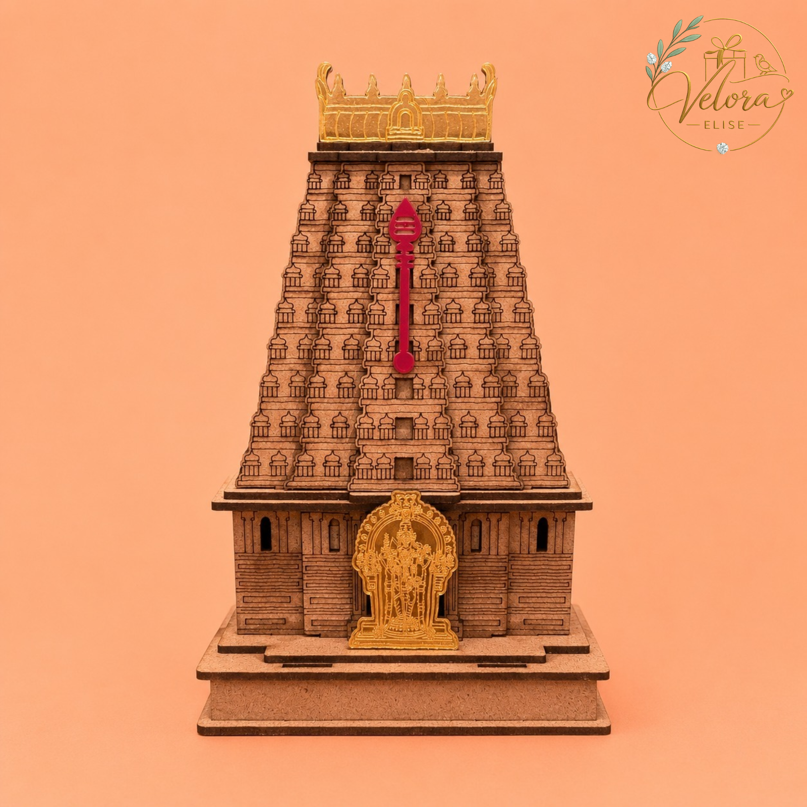 Wooden Temple Decor