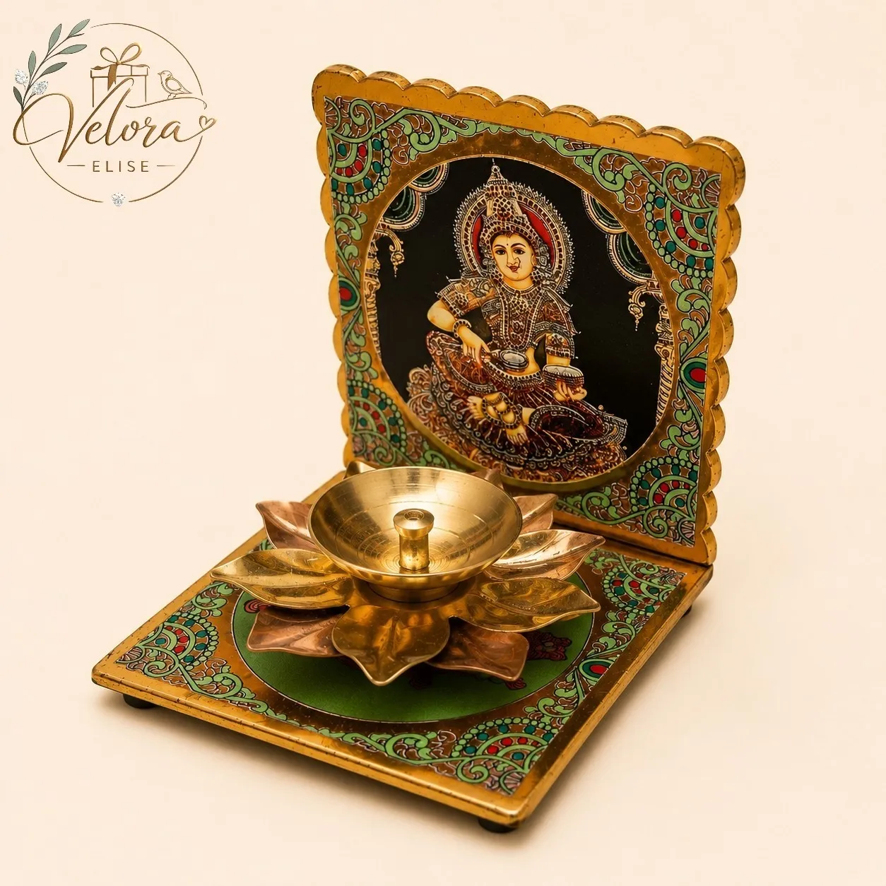 Lakshmi Diya Lamp Stand
