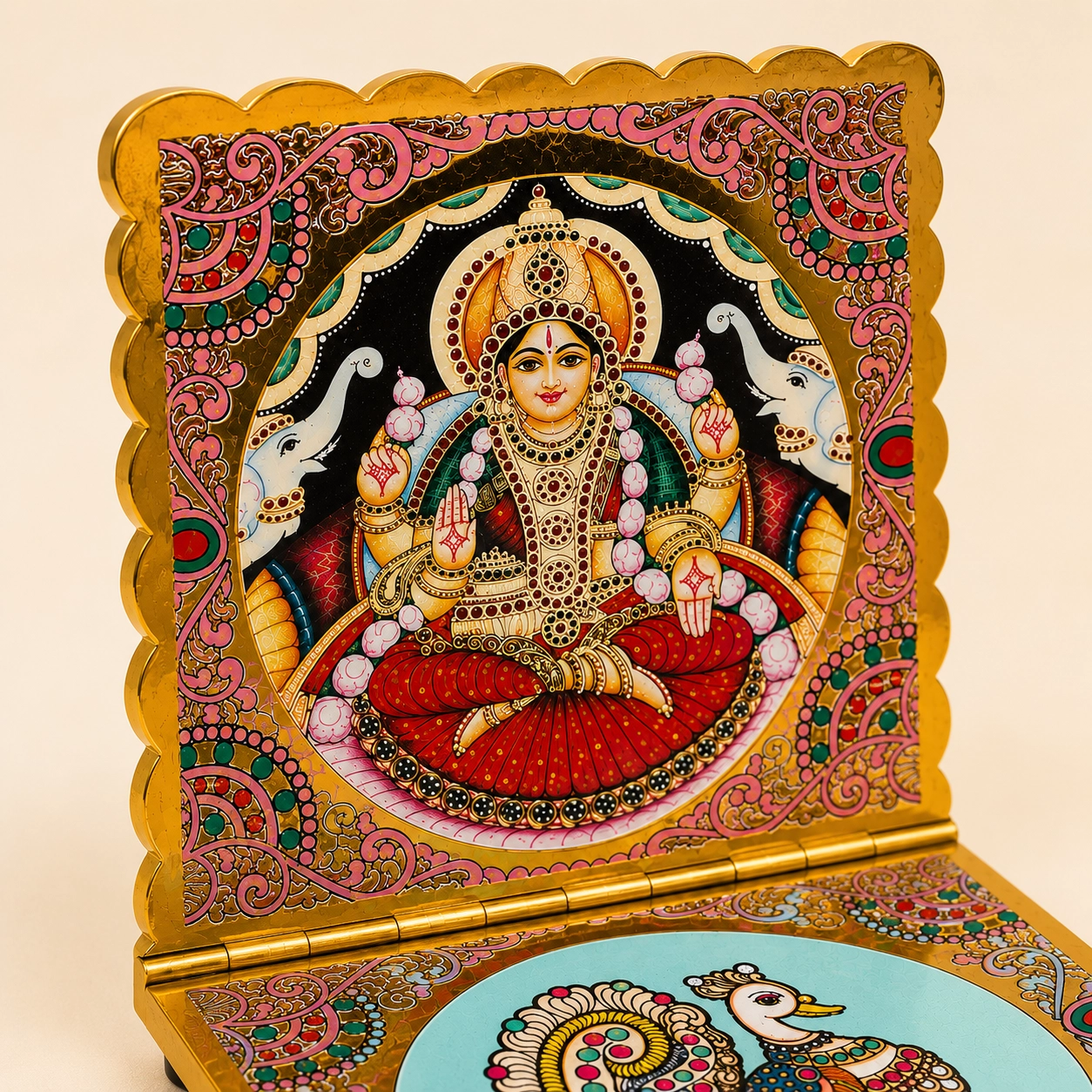 Lakshmi Peacock Lamp Stand