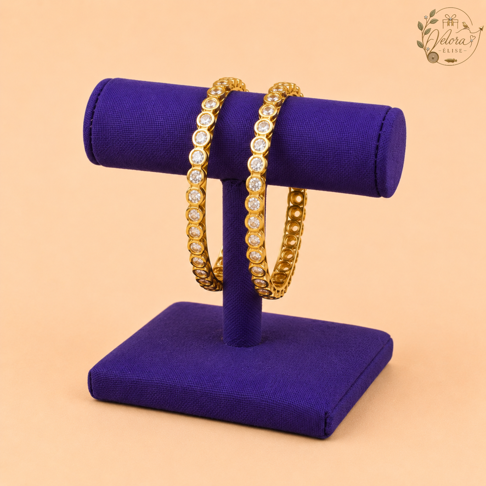 Royal Crystal Link Bangles