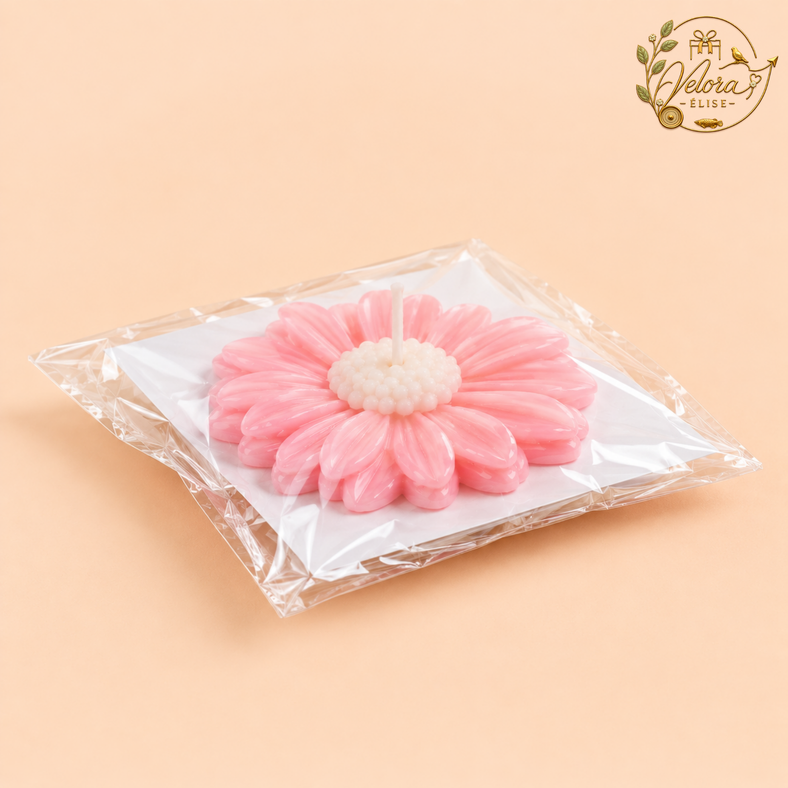 Daisy Flower Candle