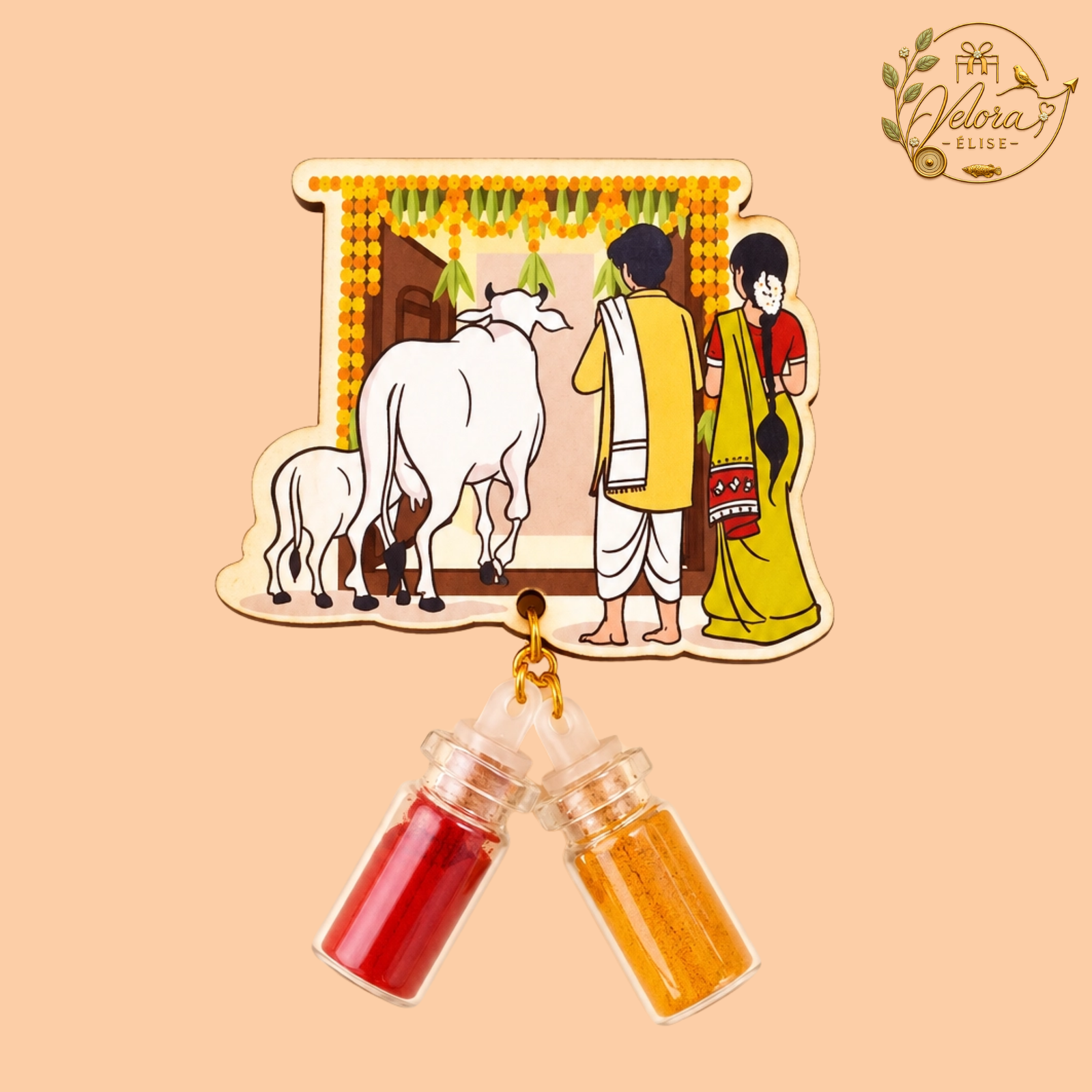MDF Manjal Kumkum Holder