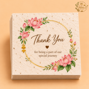 Seed Paper Thank you card