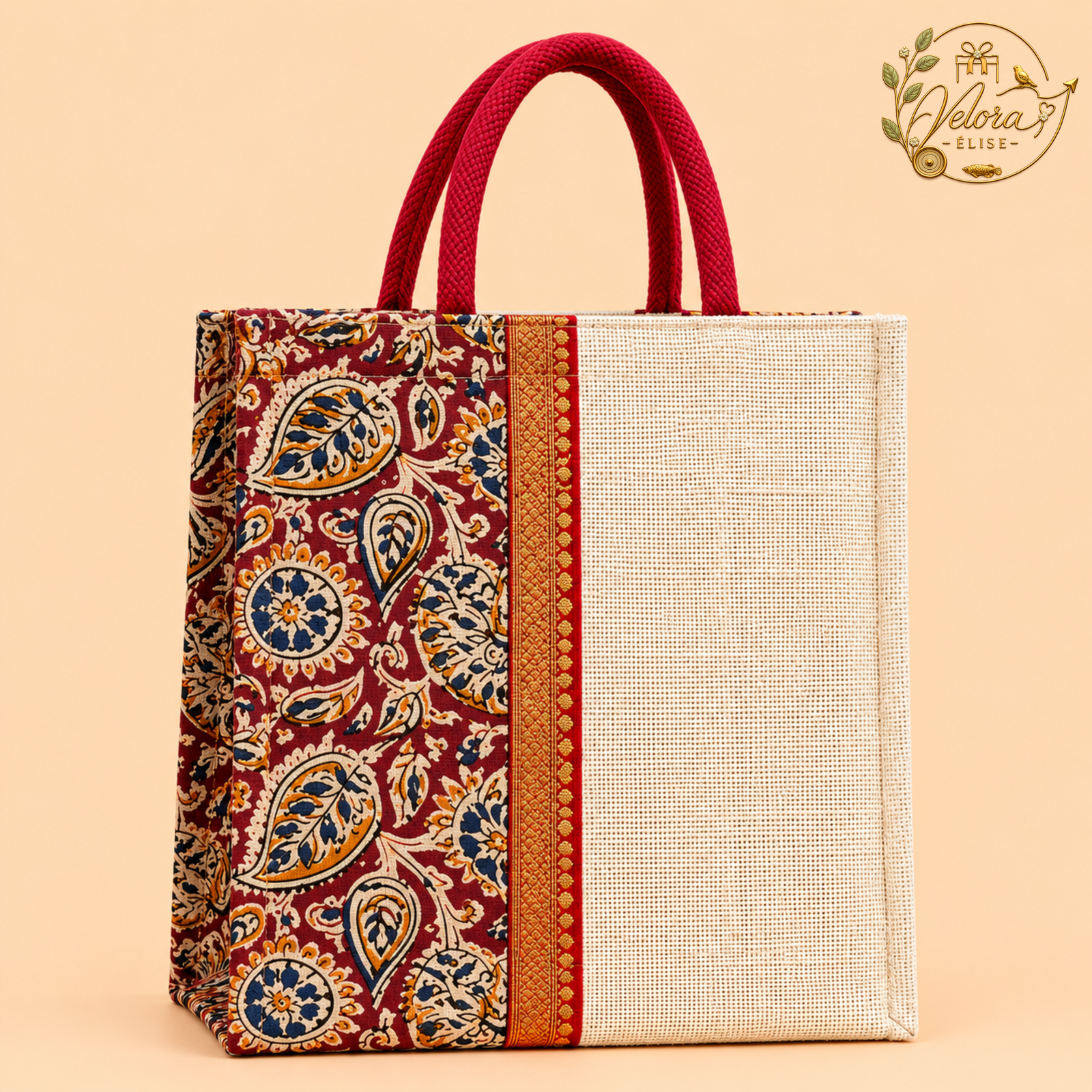 Kalamkari Jute Bag