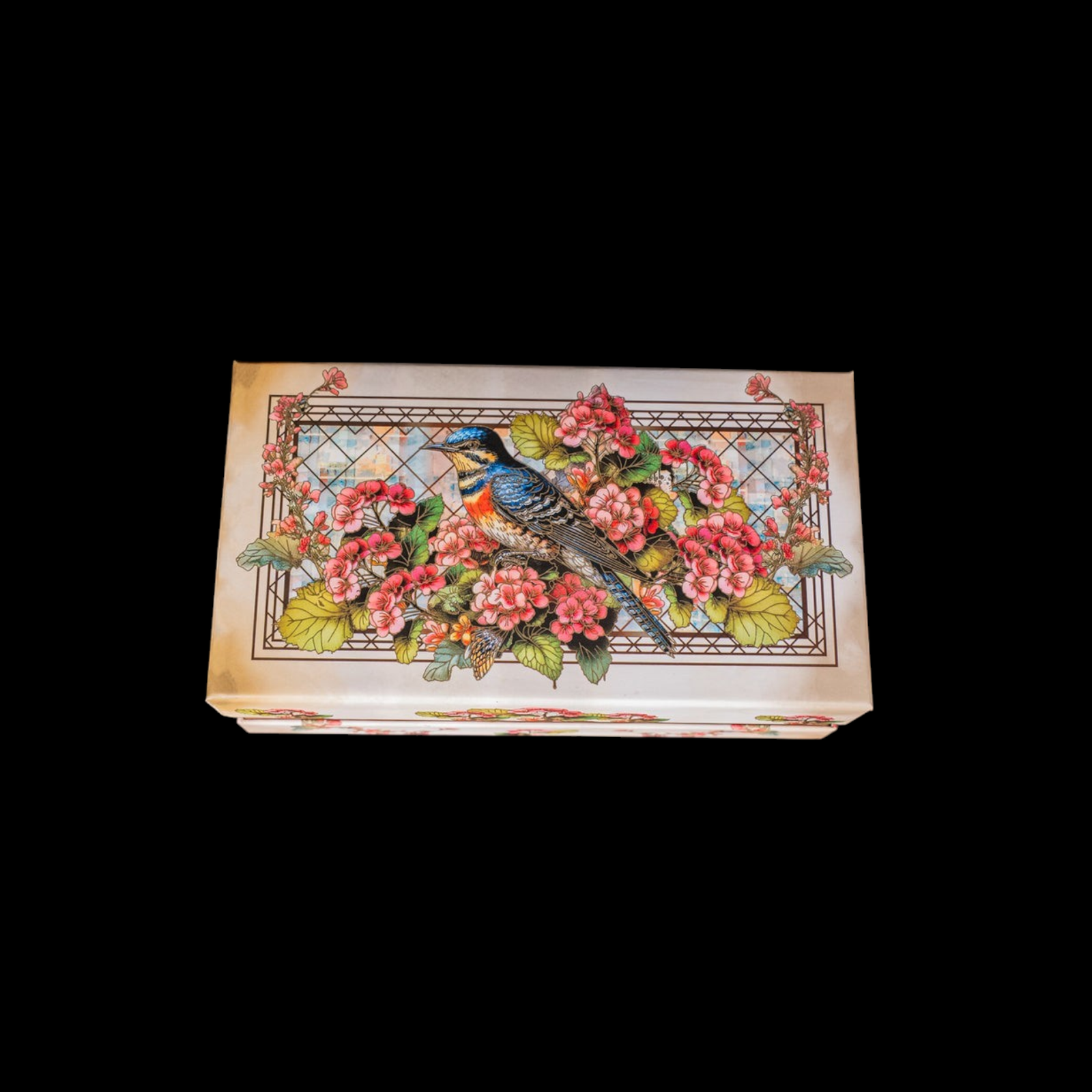 Velora Elise Decorative Bird Glass Storage Jar Set