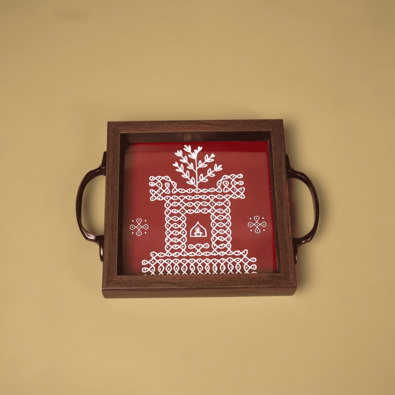 Velora Elise Ethnic Wooden Serving Tray