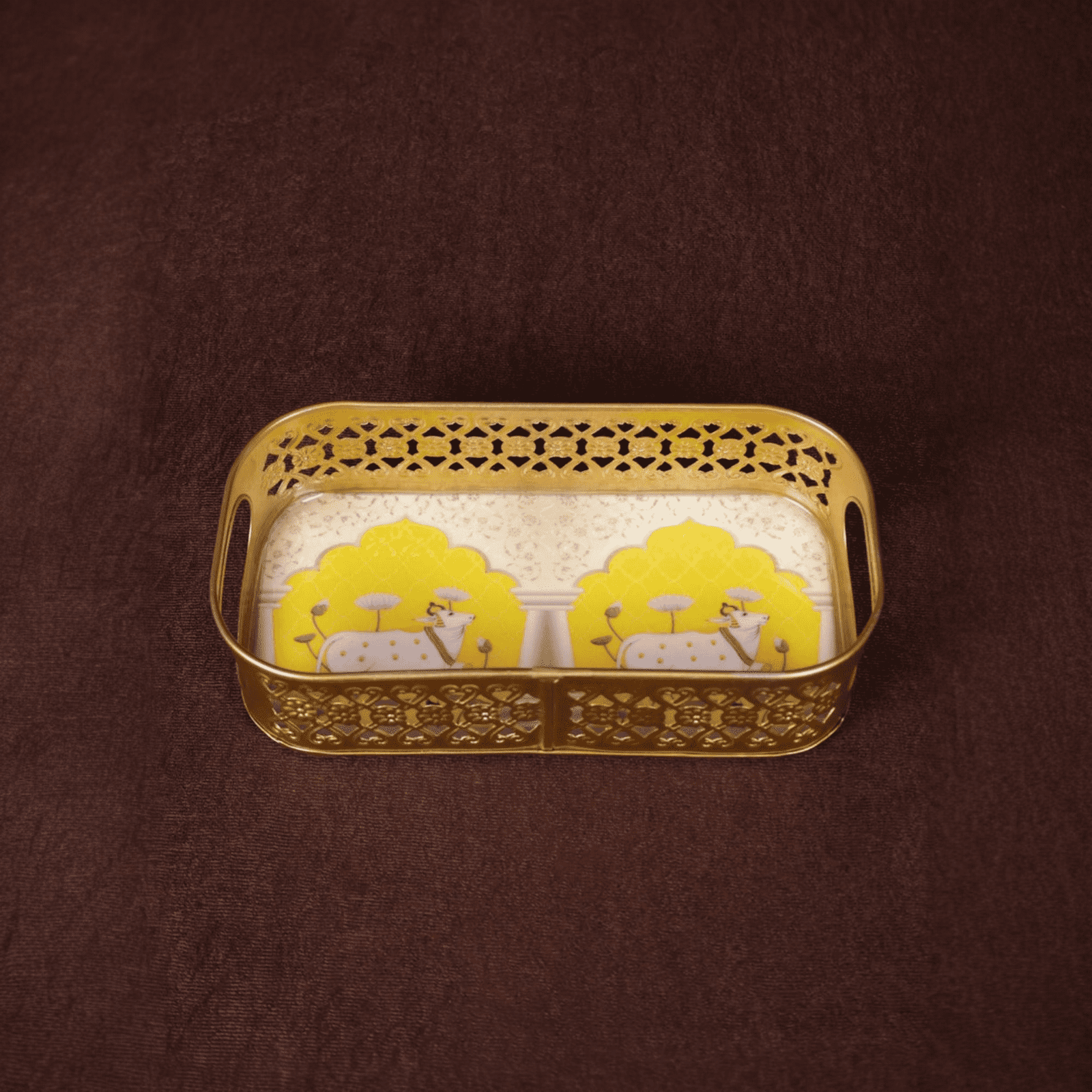 Velora Elise Regal Heritage Metal Serving Tray