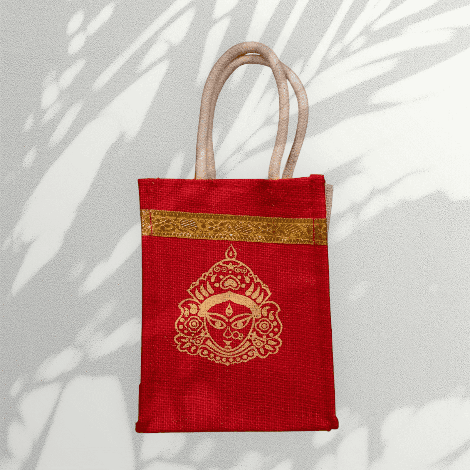 Velora Elise Divine Durga Premium Jute Gift Bag