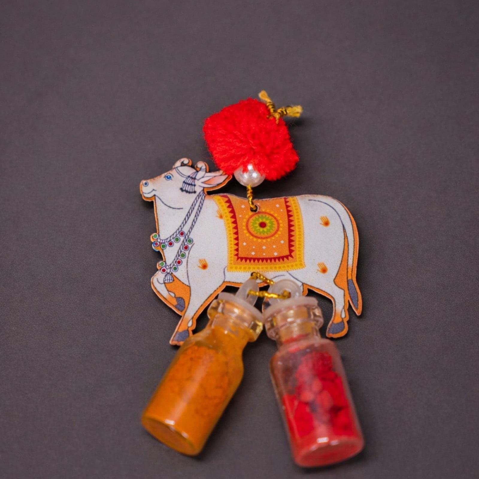 Sacred Cow Haldi Kumkum Hanging Decor