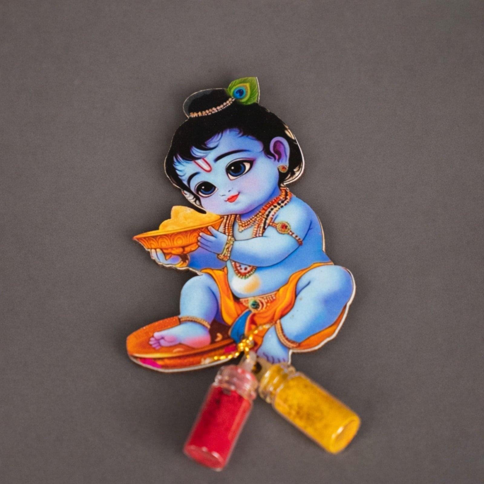 Baby Krishna Haldi Kumkum Set